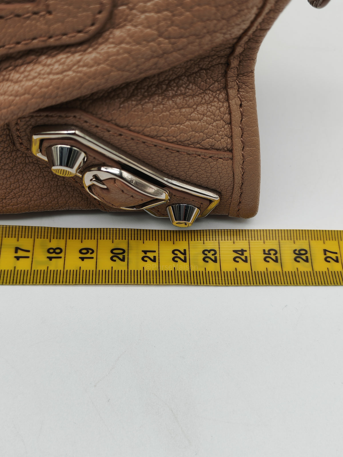 Balenciaga Classic Metallic Edge City Bag in Camel And Silver Hardware | Purse Maison Luxury Bags Shop