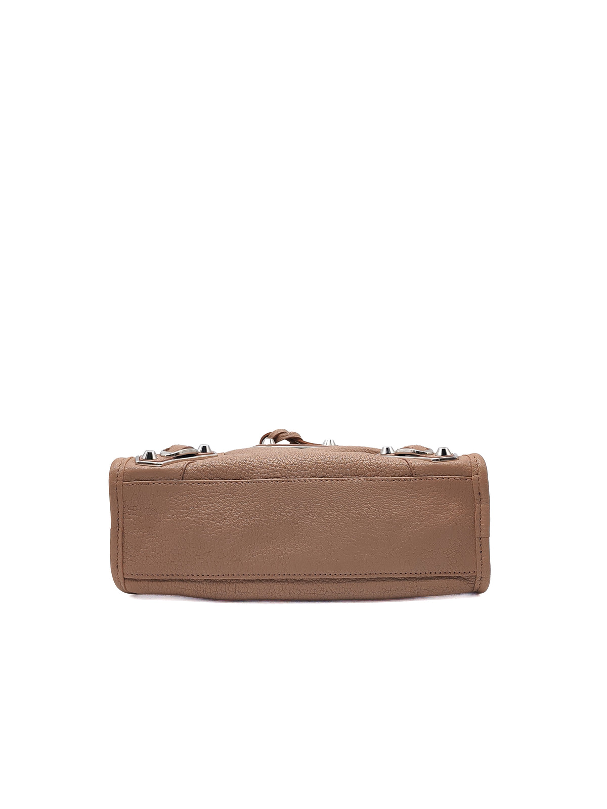 Balenciaga Classic Metallic Edge City Bag in Camel And Silver Hardware | Purse Maison Luxury Bags Shop