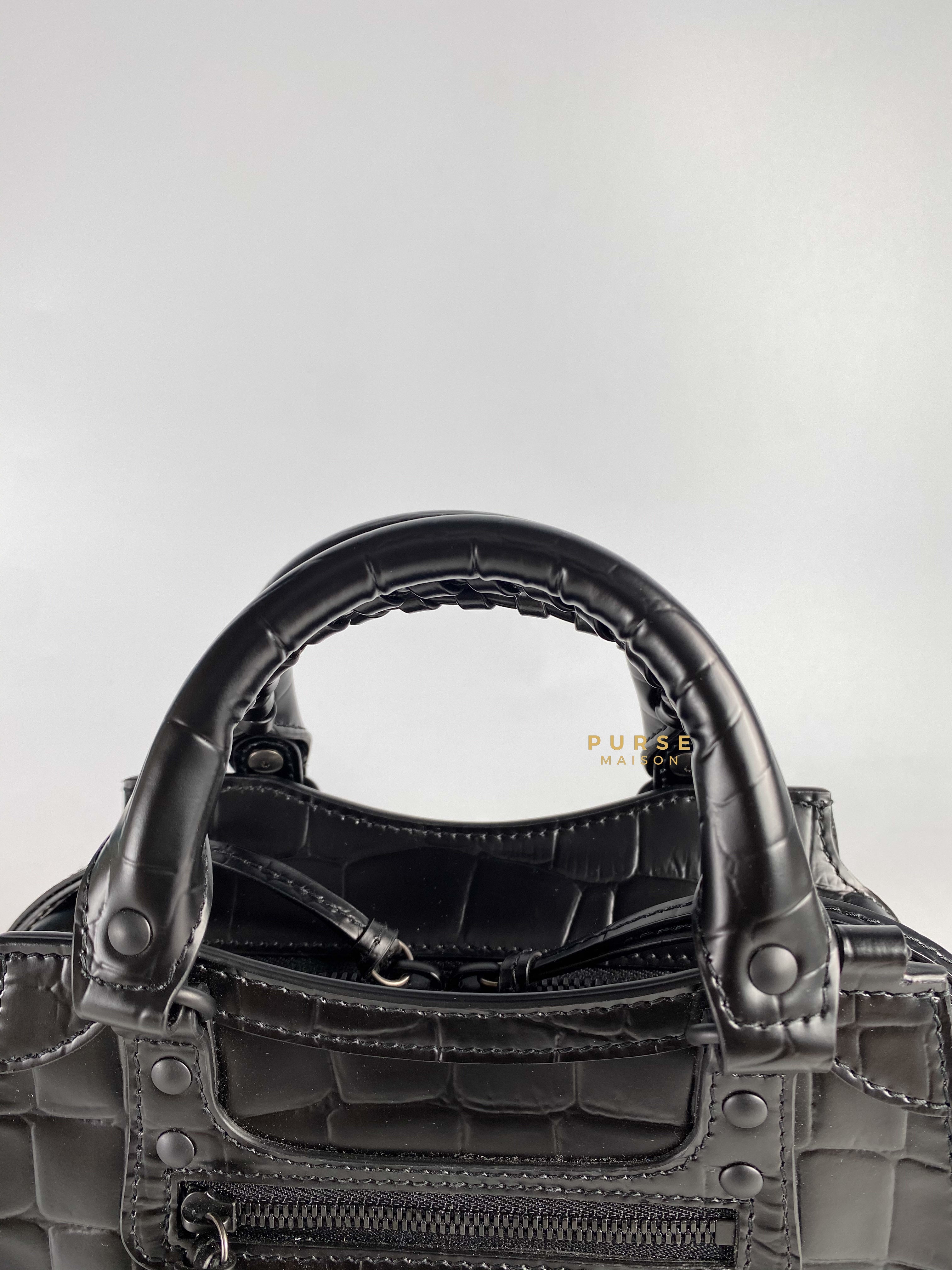 Balenciaga Croc Mini Neo Classic So Black | Purse Maison Luxury Bags Shop