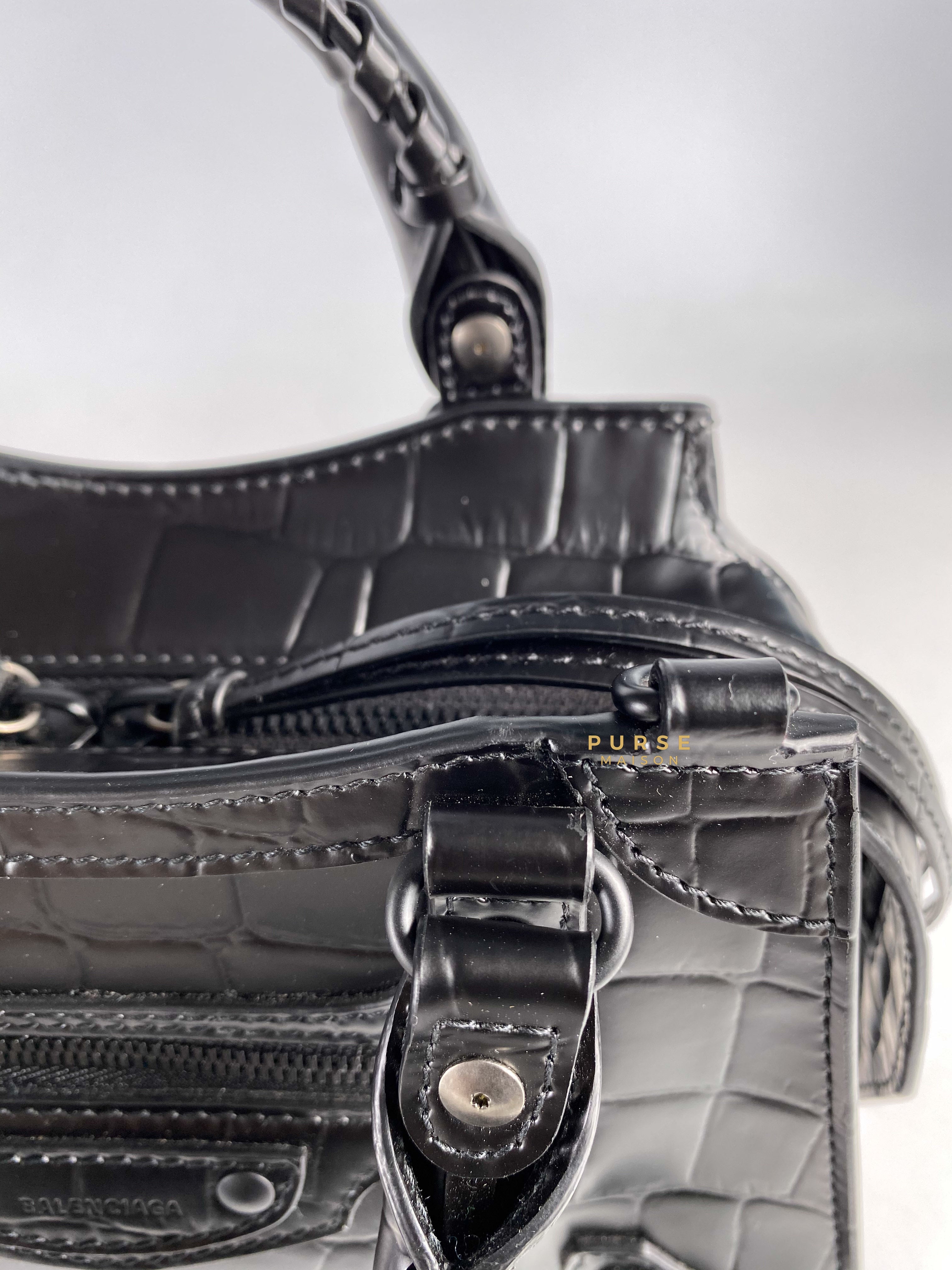 Balenciaga Croc Mini Neo Classic So Black | Purse Maison Luxury Bags Shop