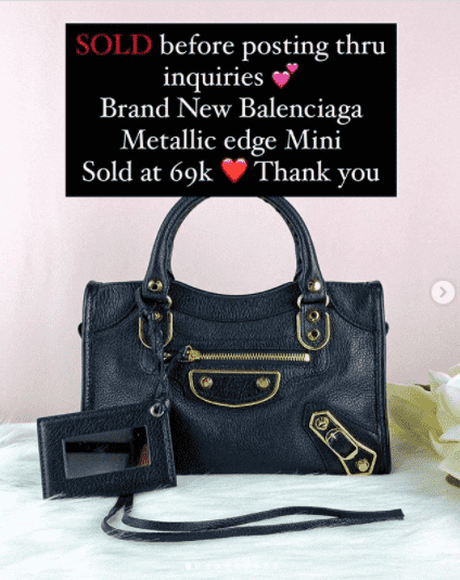 Balenciaga Mettalic Edge Mini