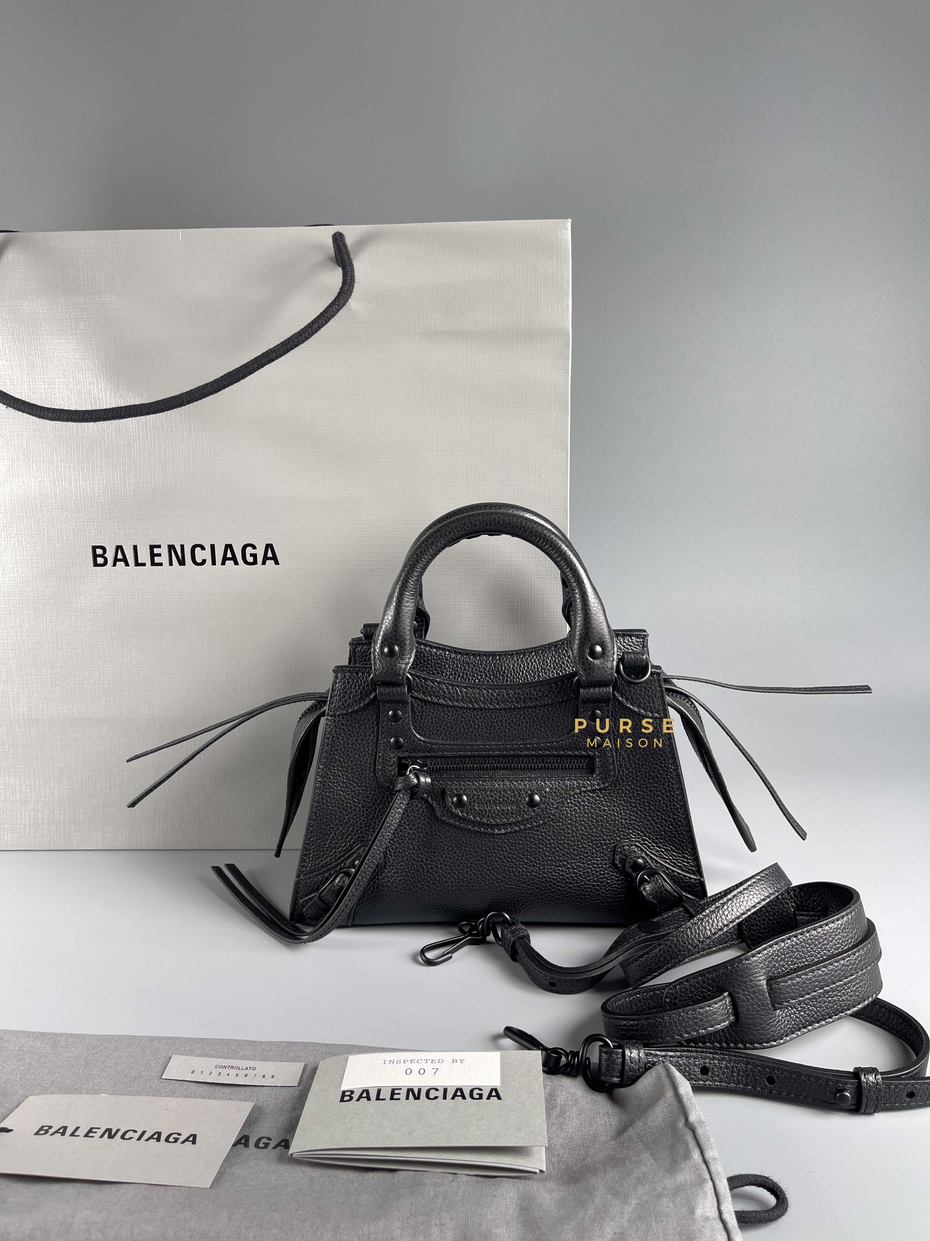 Balenciaga Mini Neo Classic So Black | Purse Maison Luxury Bags Shop