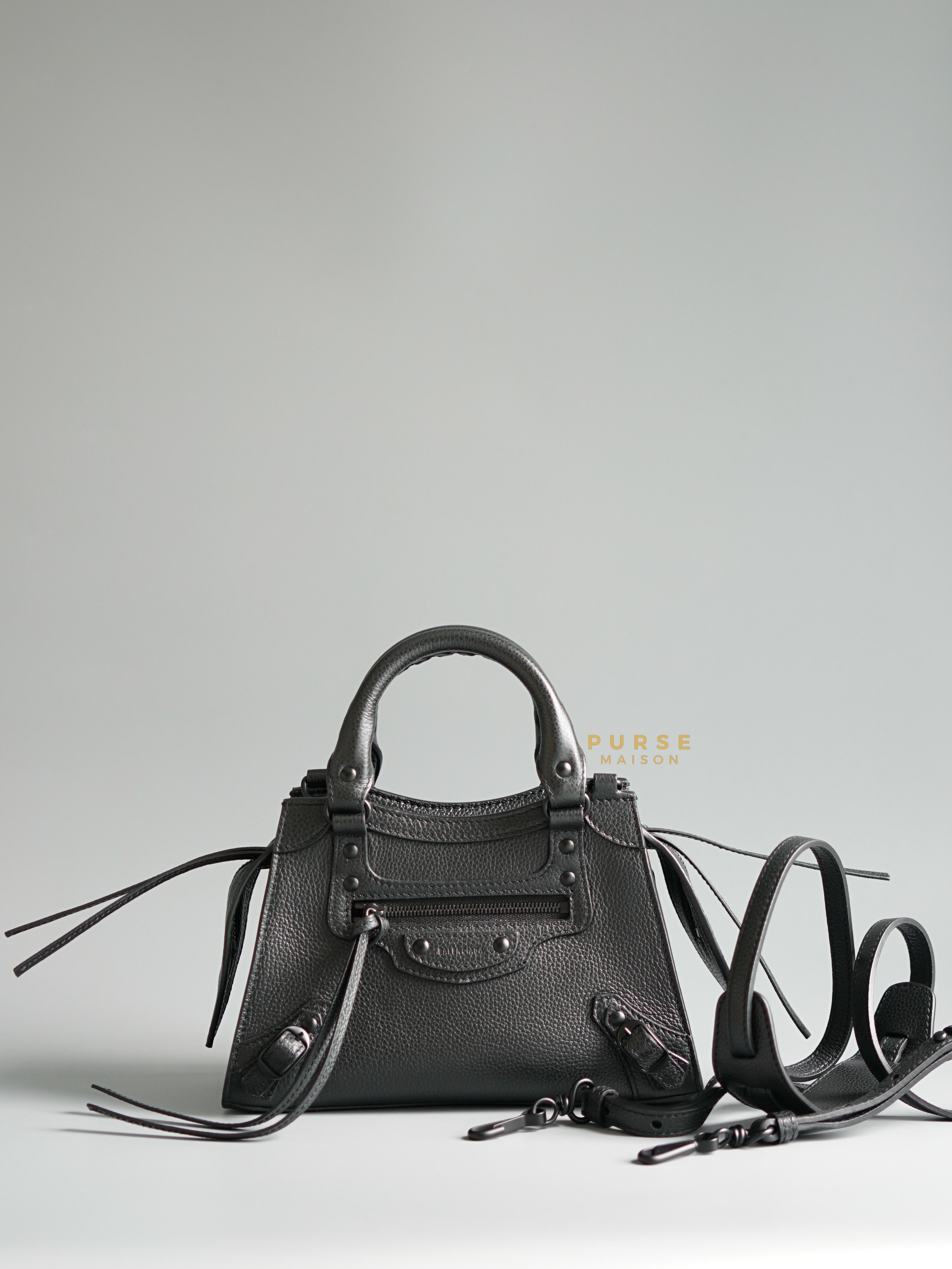 Balenciaga Mini Neo Classic So Black | Purse Maison Luxury Bags Shop