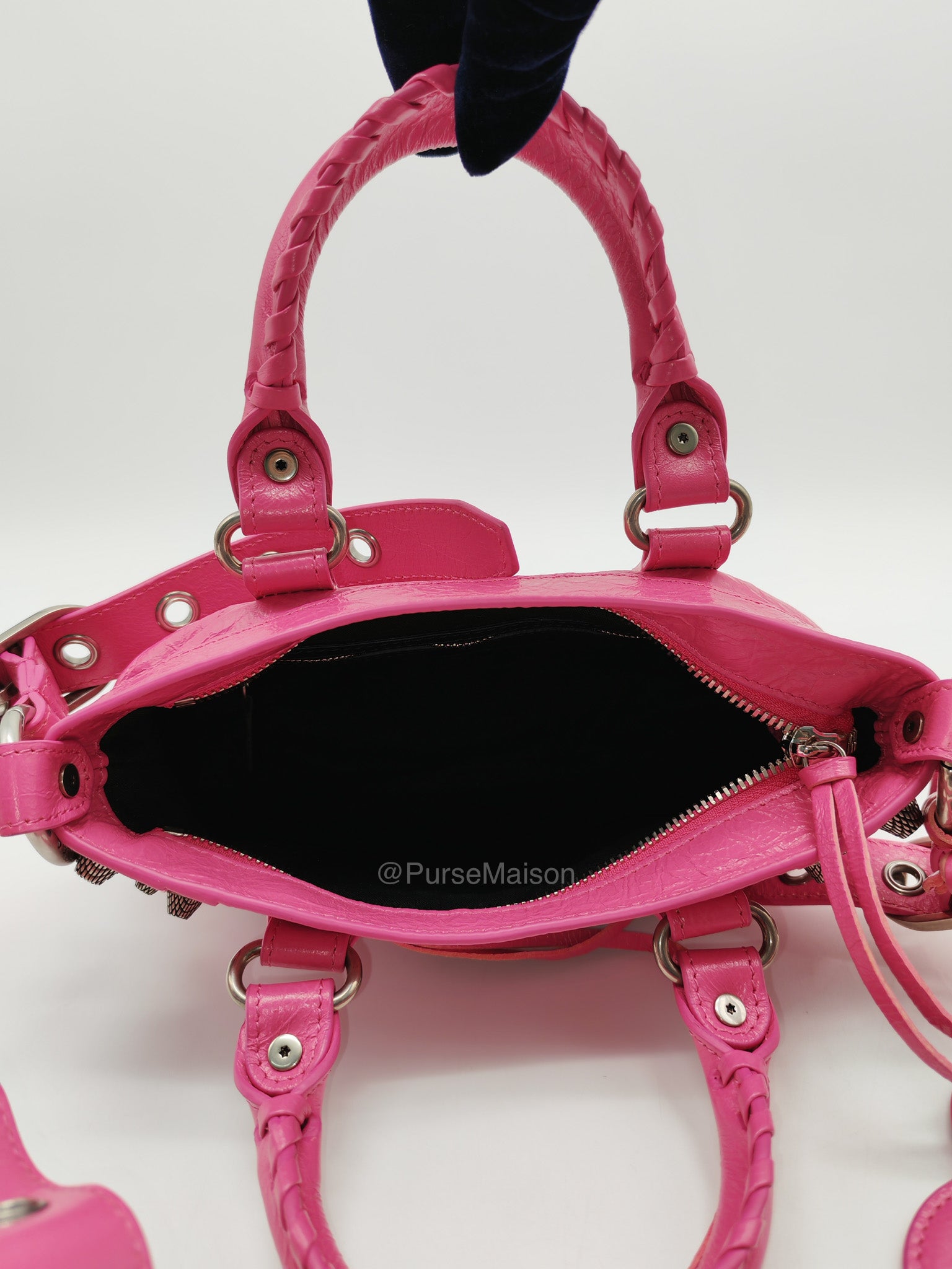 Balenciaga Neo Cagole City Bag in Hot Pink Arena Lambskin Leather | Purse Maison Luxury Bags Shop