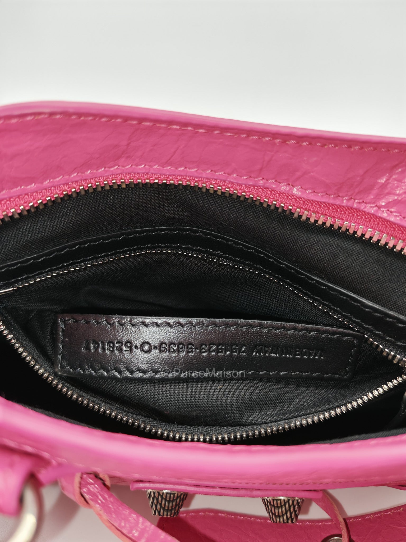 Balenciaga Neo Cagole City Bag in Hot Pink Arena Lambskin Leather | Purse Maison Luxury Bags Shop