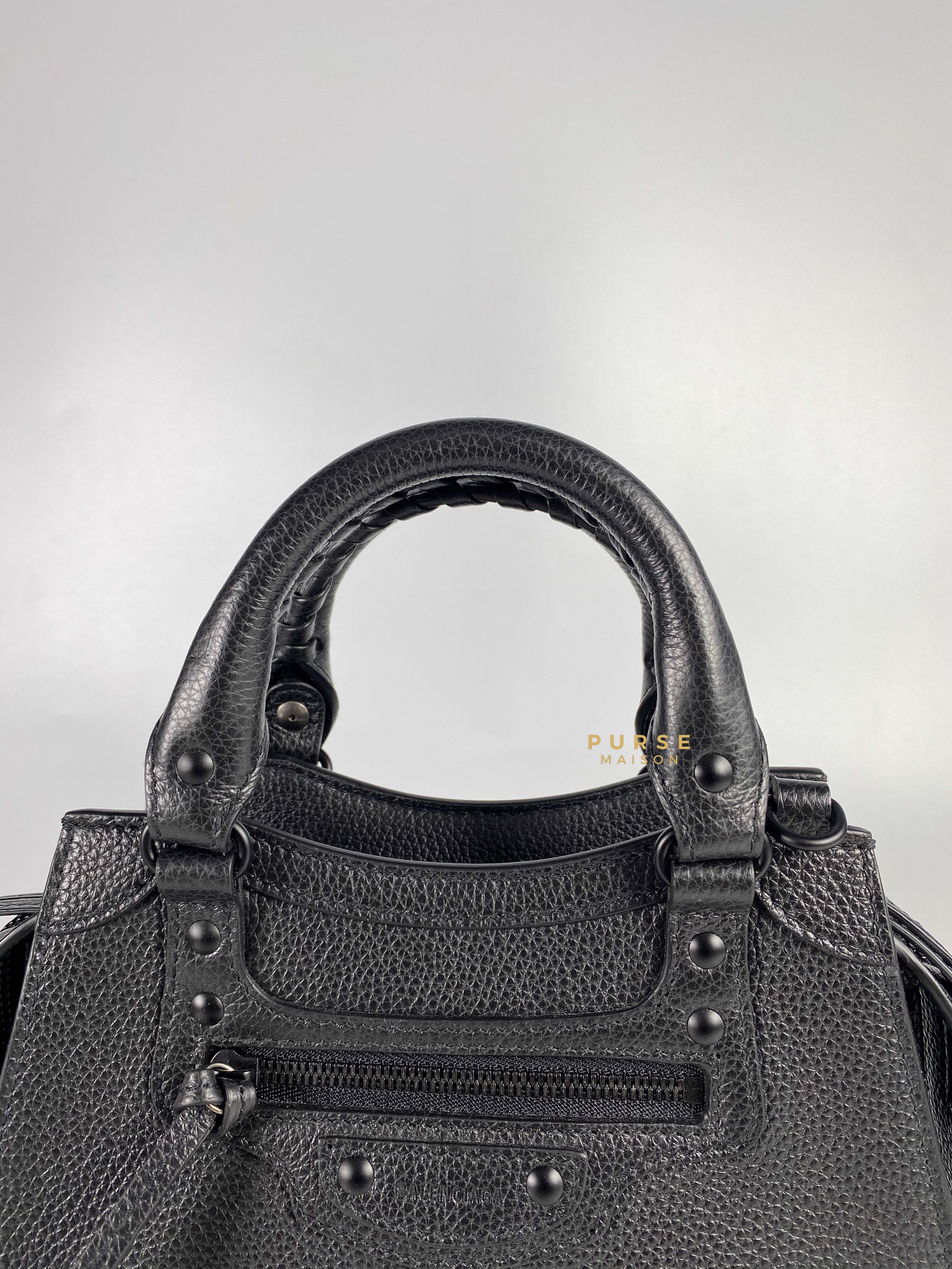 Balenciaga Neo Mini All Black Bag | Purse Maison Luxury Bags Shop