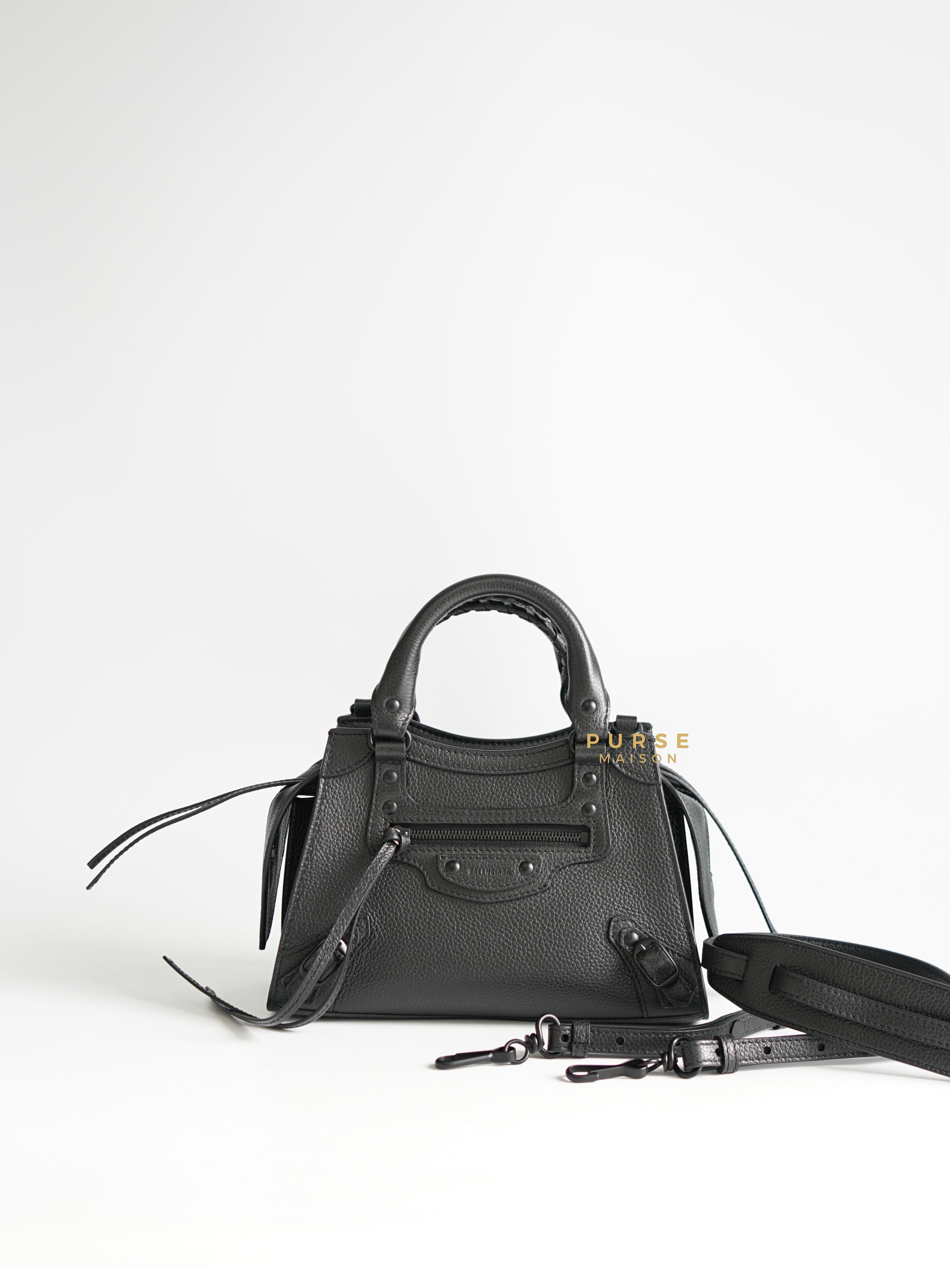 Balenciaga Neo Mini All Black Bag | Purse Maison Luxury Bags Shop