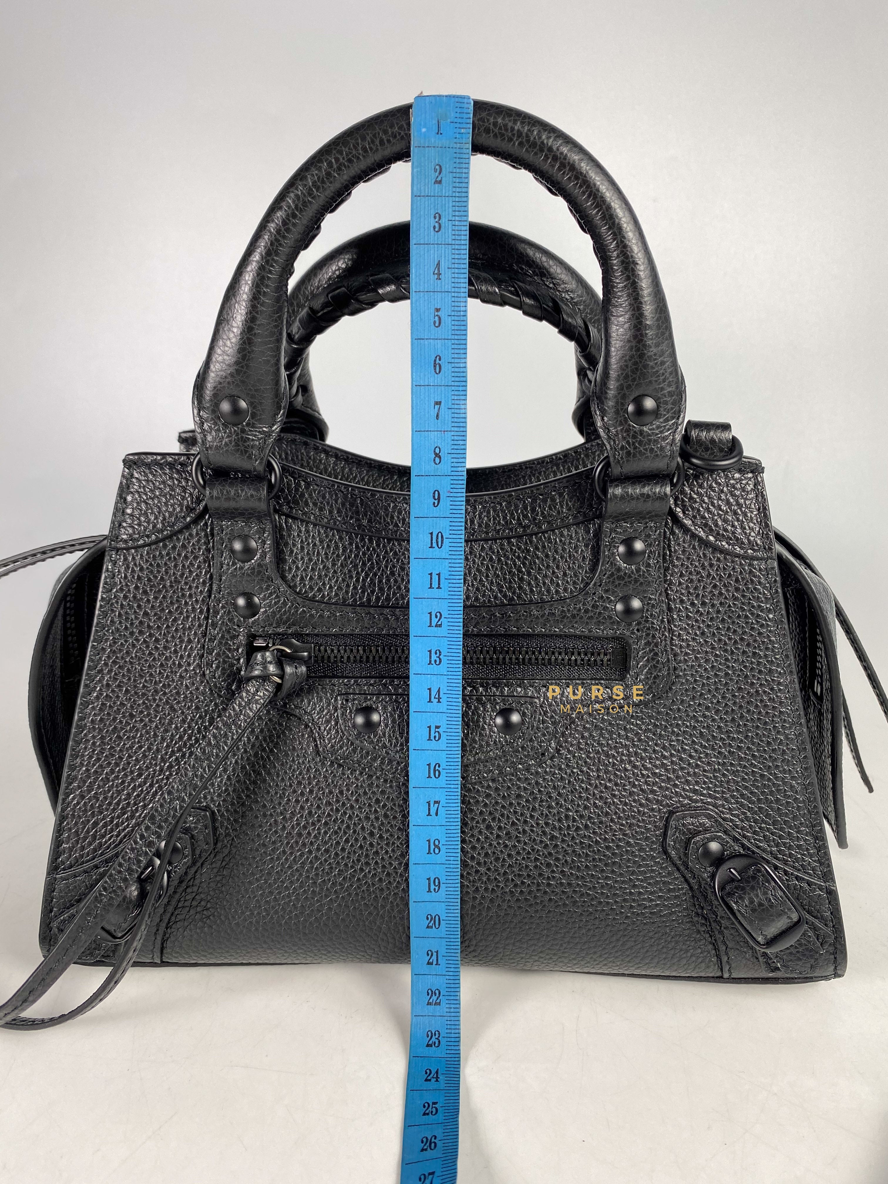 Balenciaga Neo Mini All Black Bag | Purse Maison Luxury Bags Shop