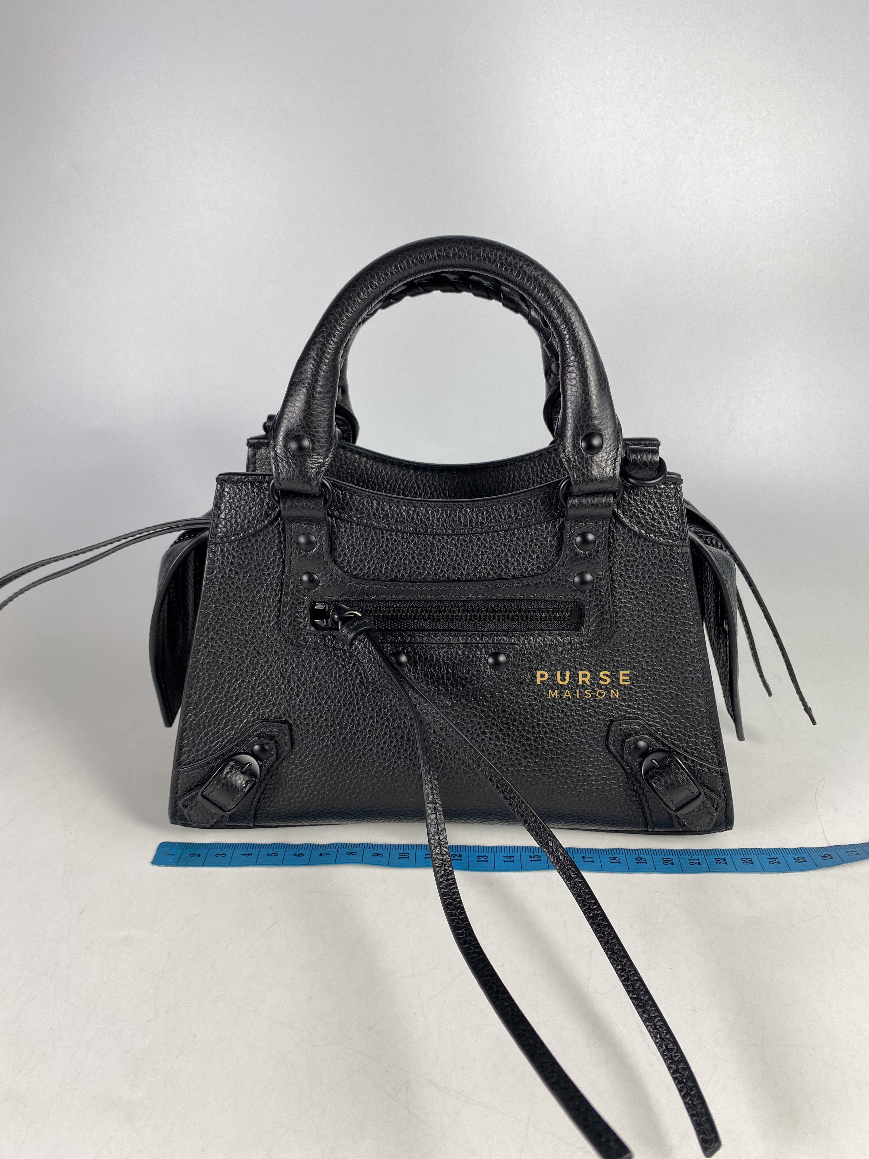 Balenciaga Neo Mini All Black Bag | Purse Maison Luxury Bags Shop