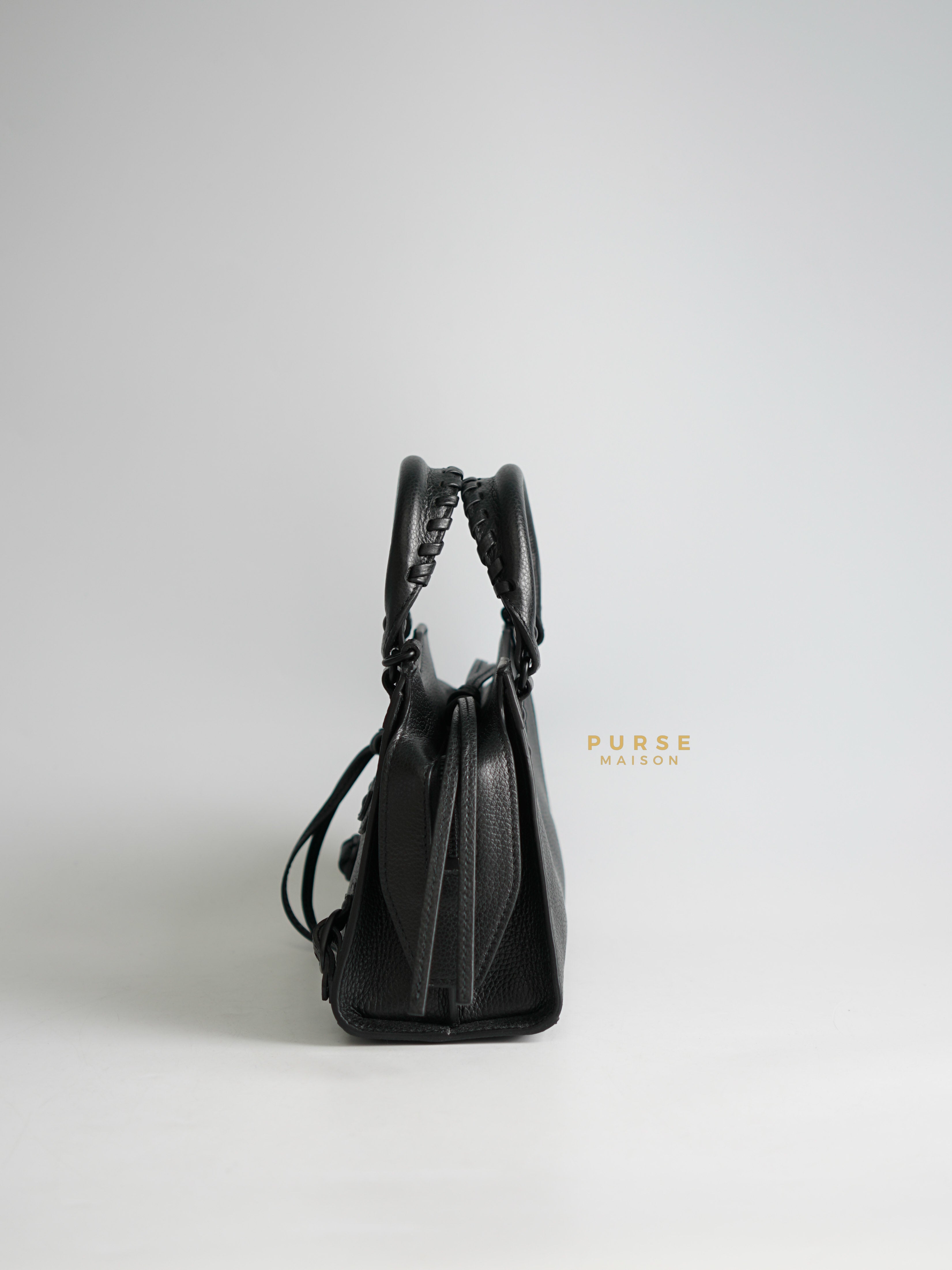 Balenciaga Neo Mini All Black Bag | Purse Maison Luxury Bags Shop