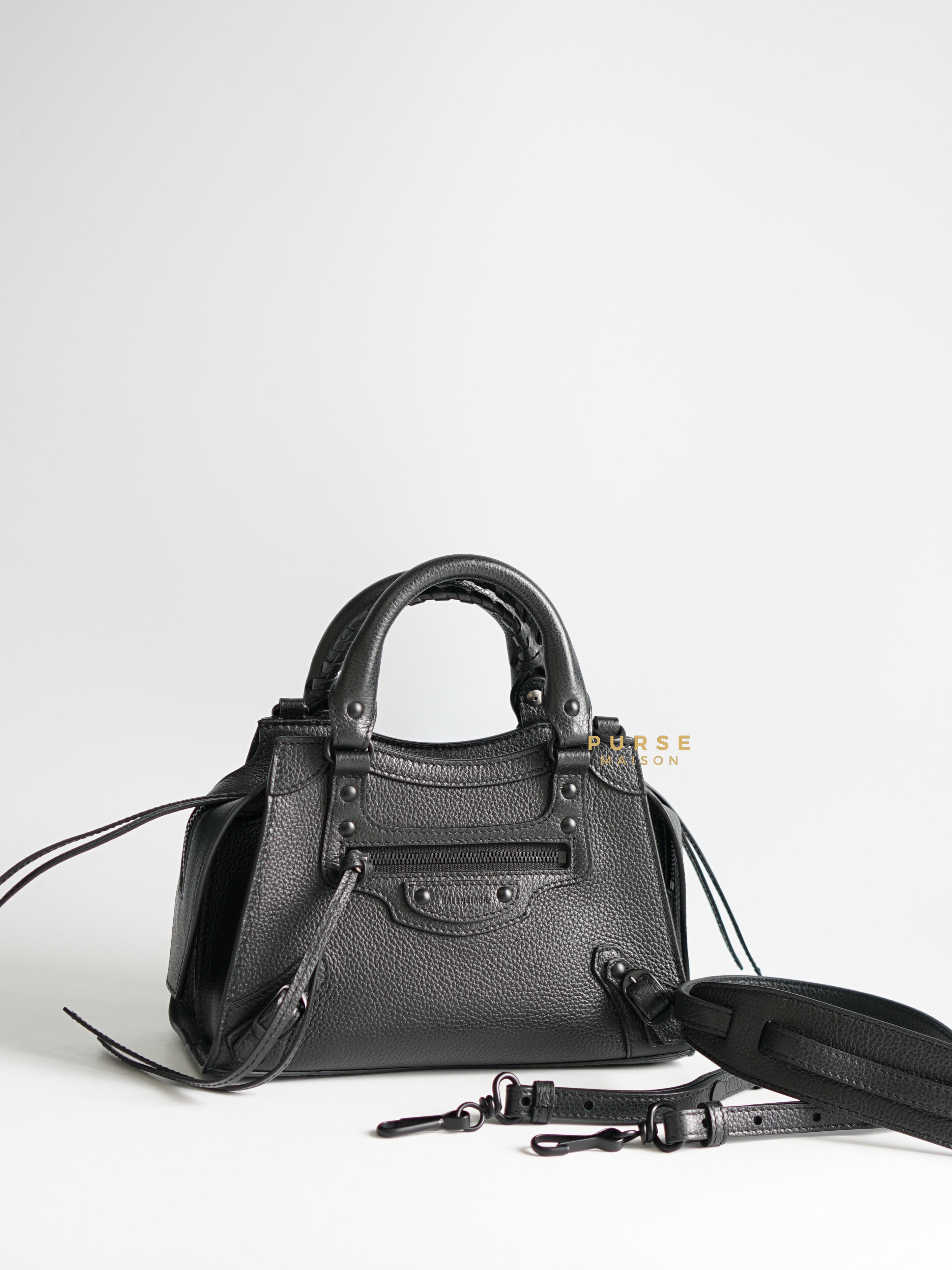 Balenciaga Neo Mini All Black Bag | Purse Maison Luxury Bags Shop