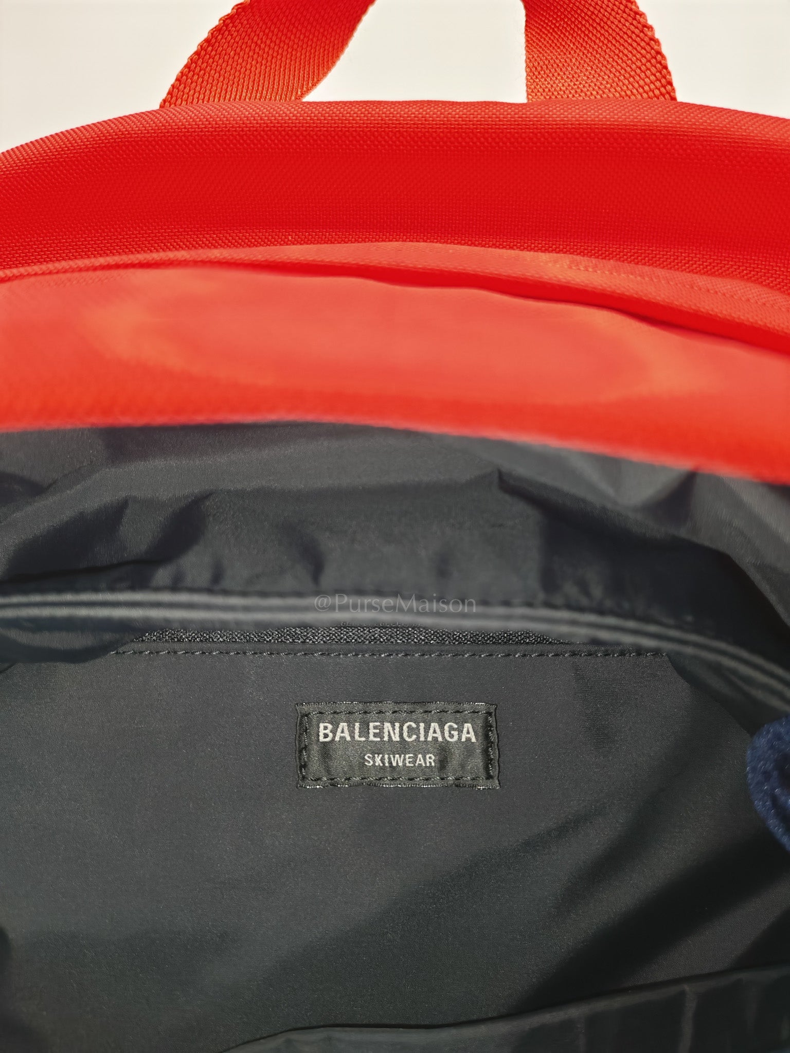 Skiwear in Red Nylon Backpack | Purse Maison Luxury Bags Shop