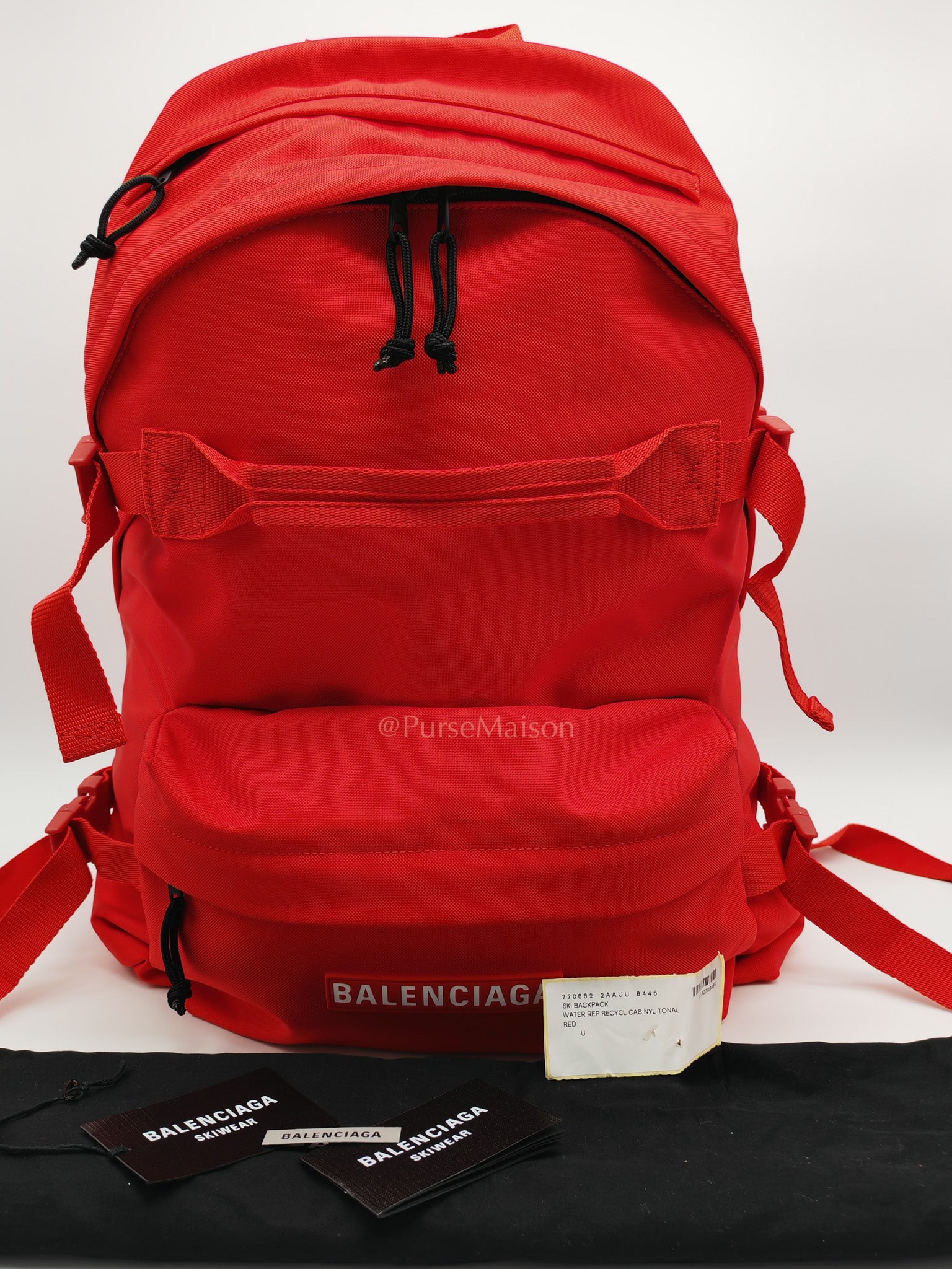 Skiwear in Red Nylon Backpack | Purse Maison Luxury Bags Shop