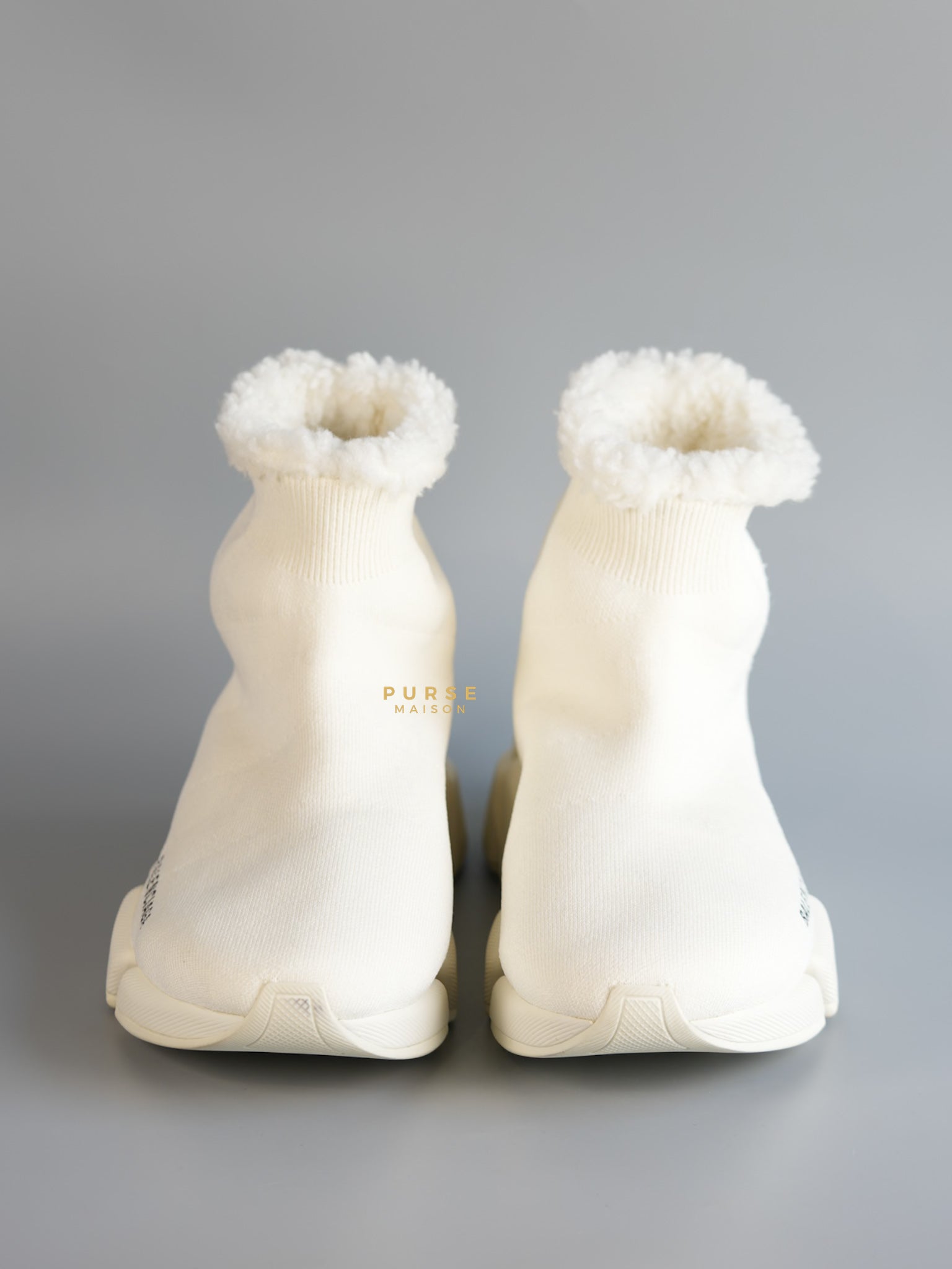 Speed 2.0 Faux Fur Sock Sneakers Size 38 EU (24cm) | Purse Maison Luxury Bags Shop