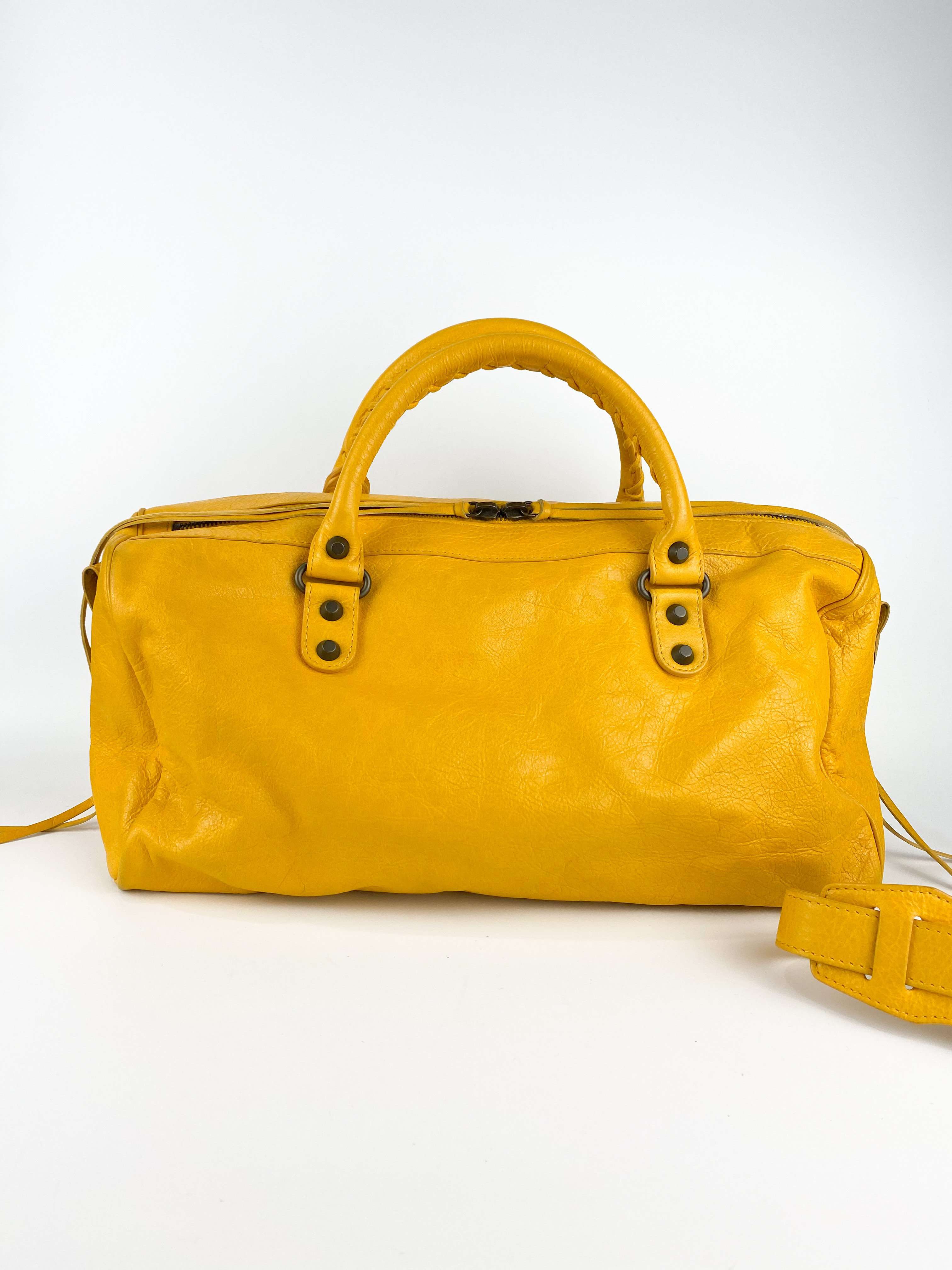 Balenciaga Twiggy Mustard Yellow