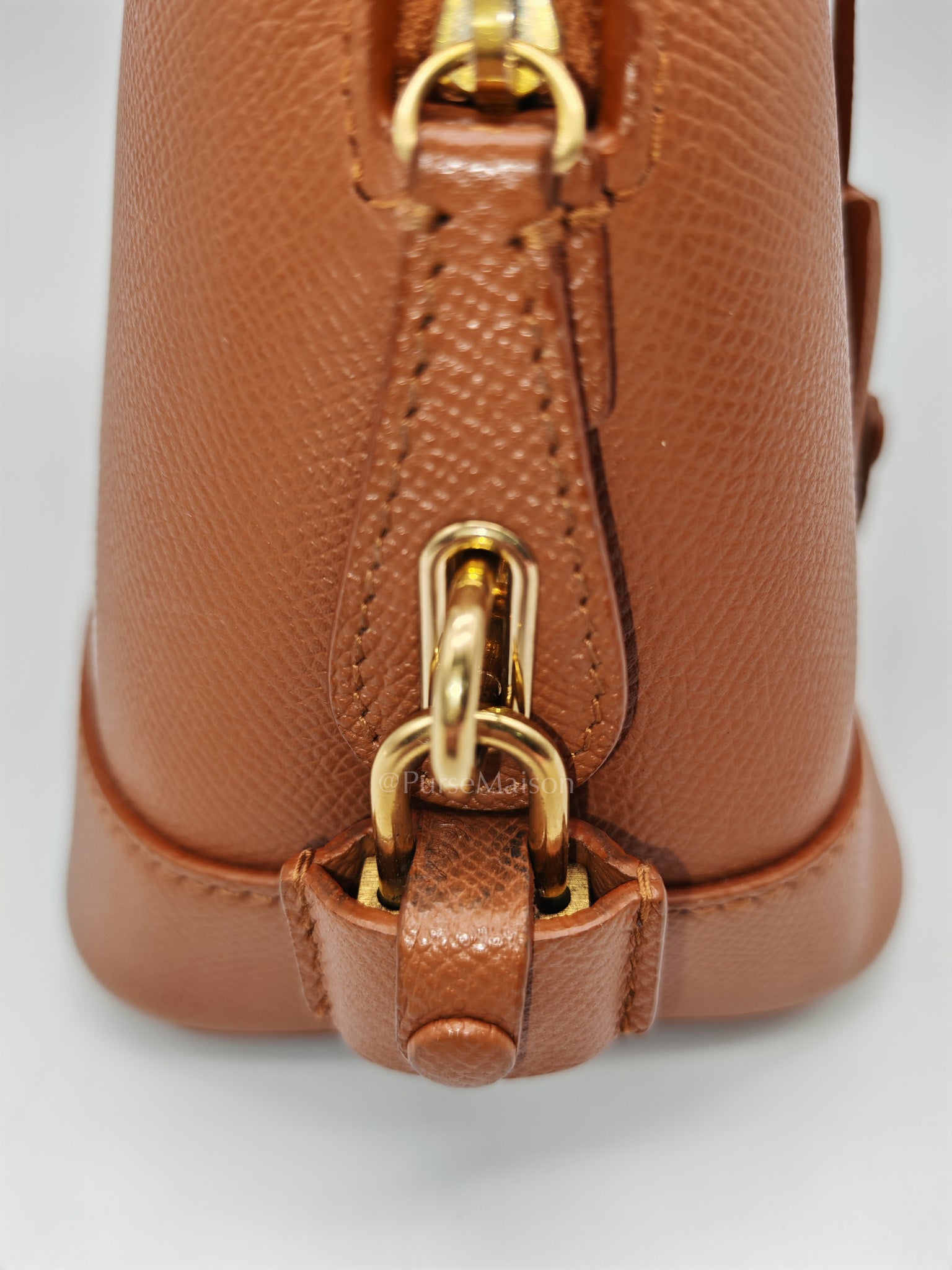 Balenciaga Ville Top Handle Bag in Brown Grained Calfskin Leather and Gold Hardware | Purse Maison Luxury Bags Shop