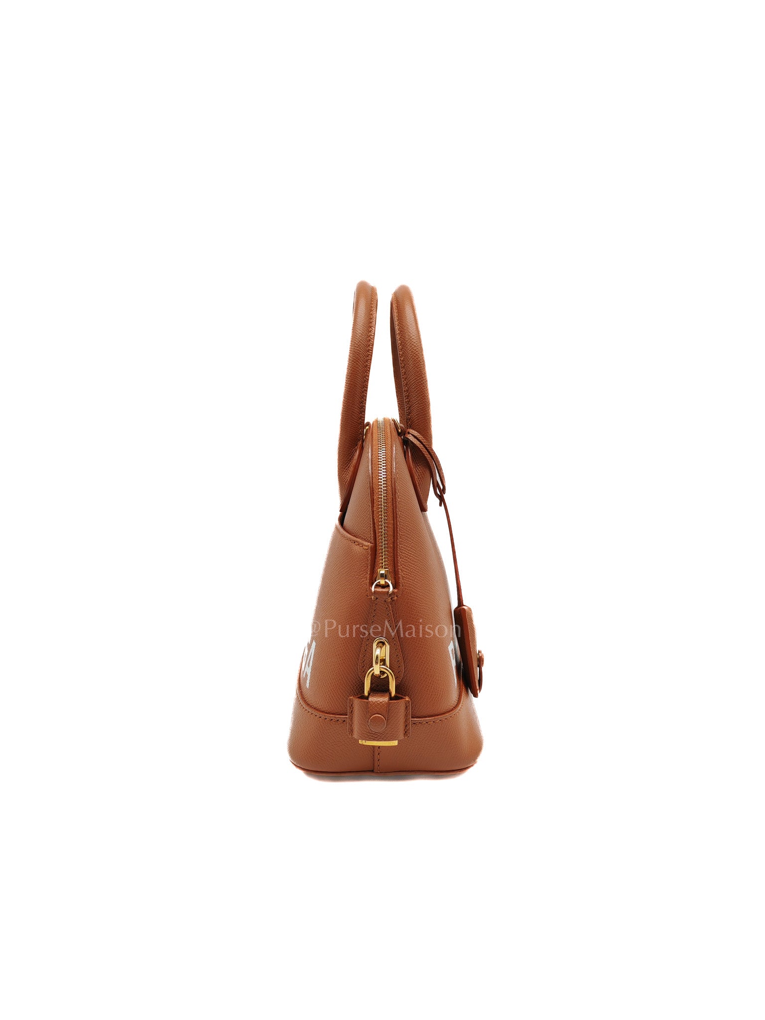 Balenciaga Ville Top Handle Bag in Brown Grained Calfskin Leather and Gold Hardware | Purse Maison Luxury Bags Shop