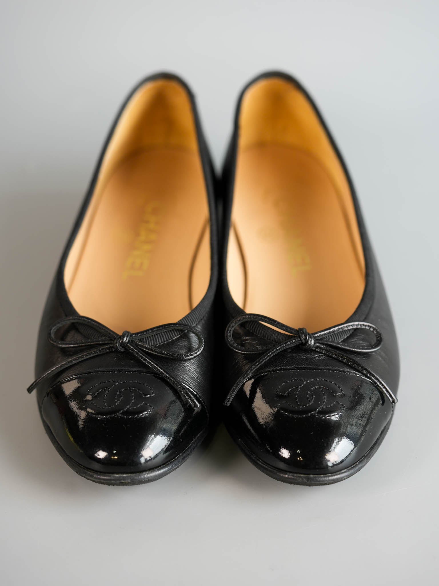 Ballerina Flats Noir Size 35.5 EU (23cm) | Purse Maison Luxury Bags Shop