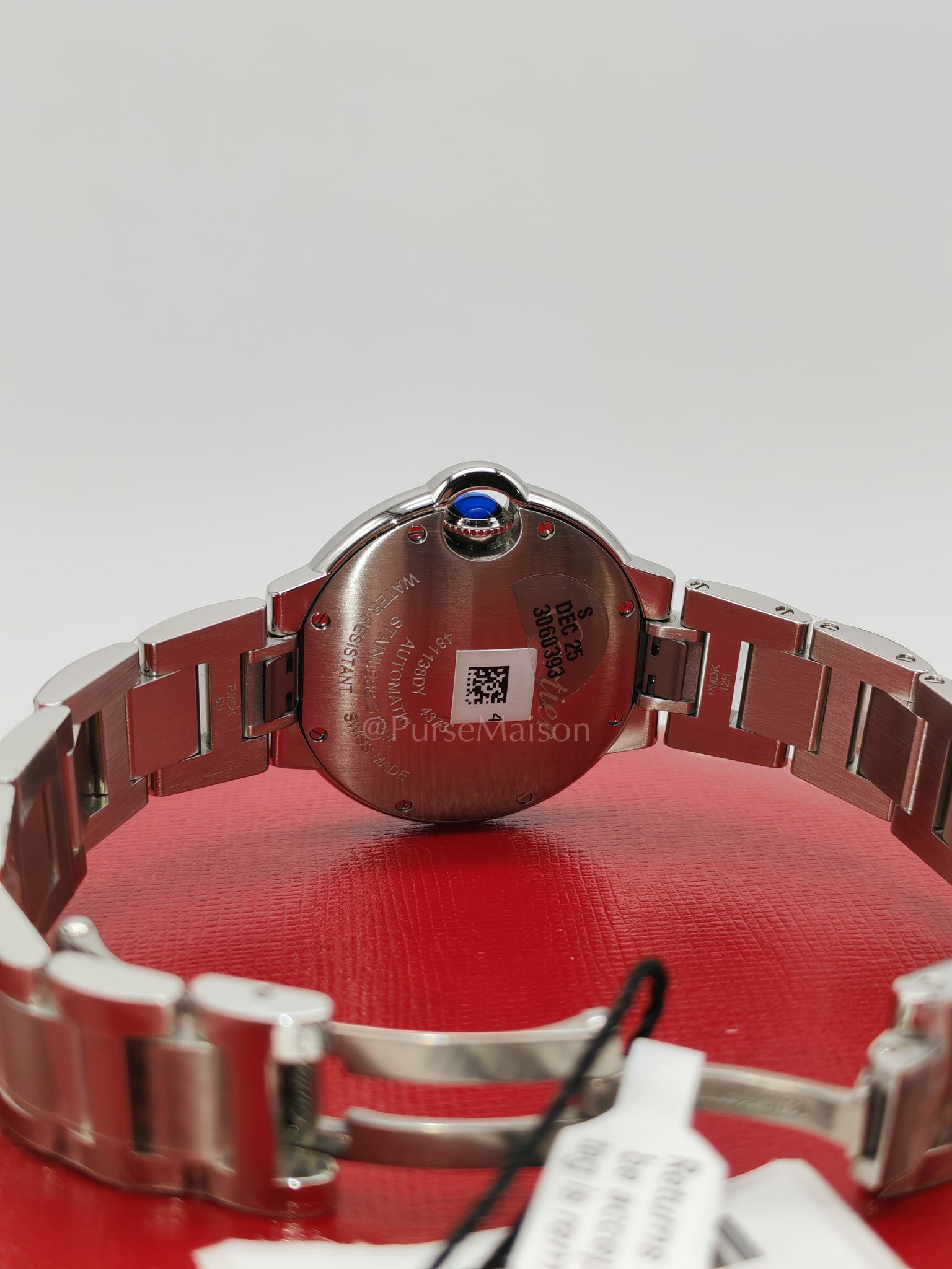 Ballon Blue De Cartier Automatic Mechanical Movement Watch for Women 33mm Stainless Steel (2024) | Purse Maison Luxury Bags Shop