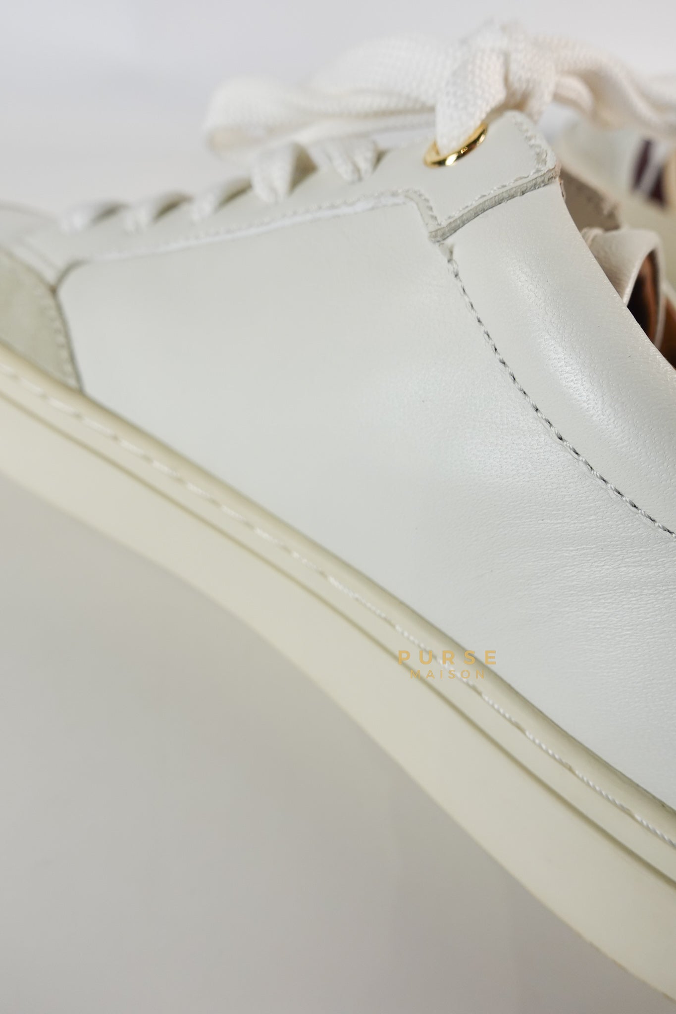 Bally Hely. O White Lambskin Sneaker Size 37.5 EU | Purse Maison Luxury Bags Shop