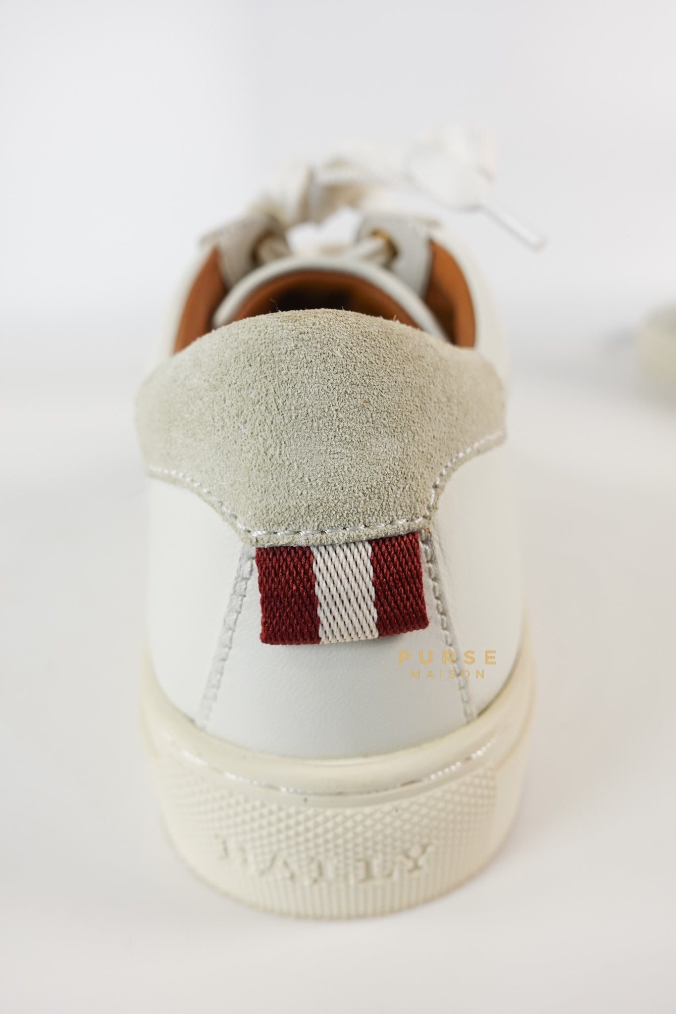 Bally Hely. O White Lambskin Sneaker Size 37.5 EU | Purse Maison Luxury Bags Shop