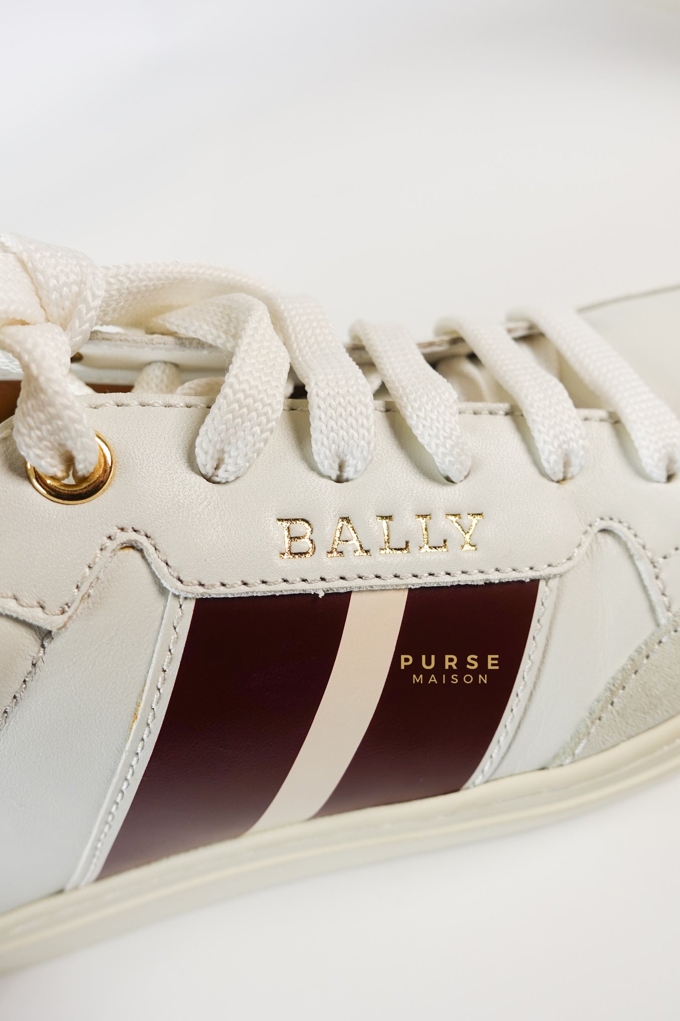 Bally Hely. O White Lambskin Sneaker Size 37.5 EU | Purse Maison Luxury Bags Shop