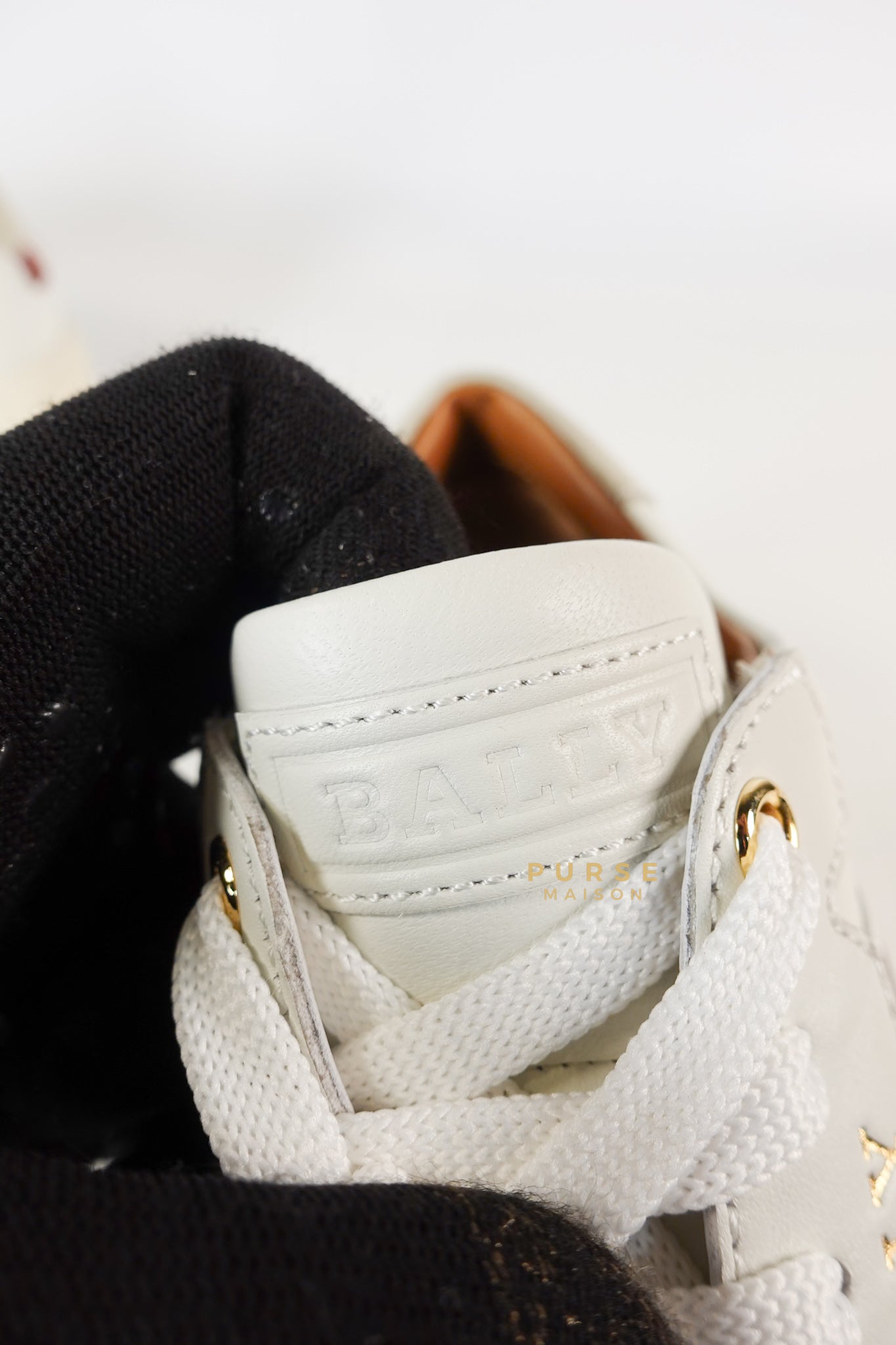 Bally Hely. O White Lambskin Sneaker Size 37.5 EU | Purse Maison Luxury Bags Shop