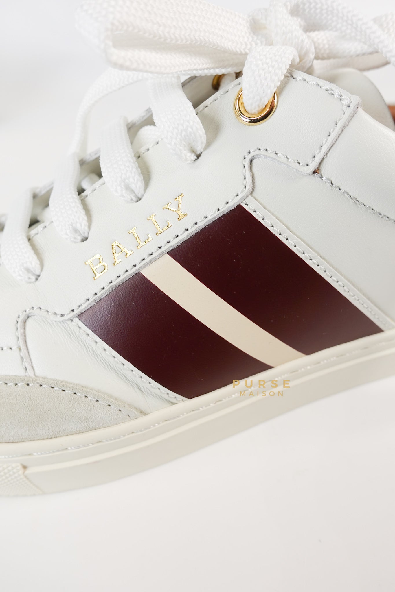 Bally Hely. O White Lambskin Sneaker Size 37.5 EU | Purse Maison Luxury Bags Shop