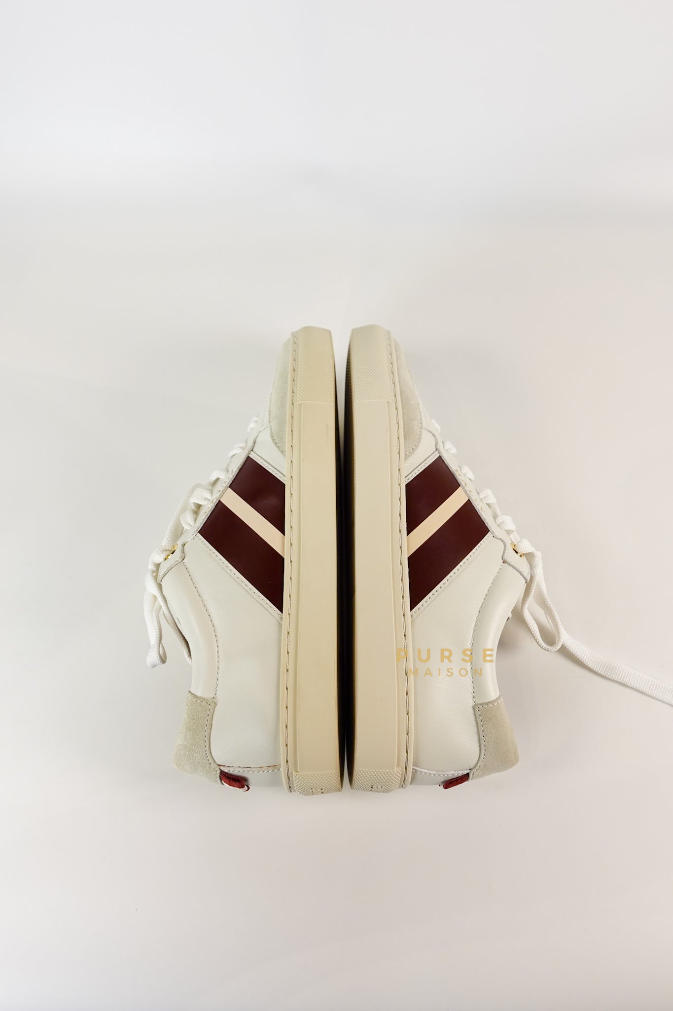 Bally Hely. O White Lambskin Sneaker Size 37.5 EU | Purse Maison Luxury Bags Shop