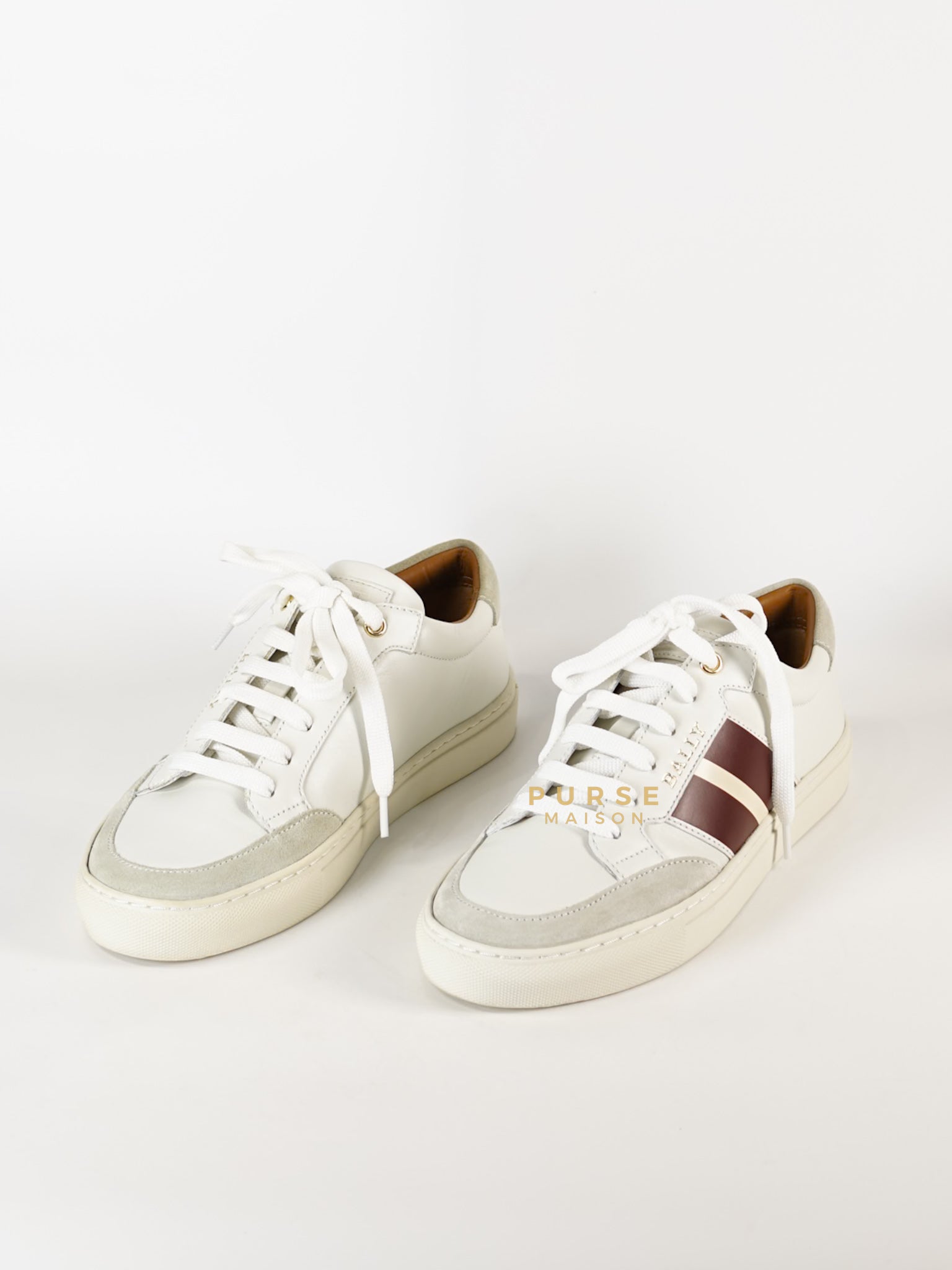 Bally Hely. O White Lambskin Sneaker Size 37.5 EU | Purse Maison Luxury Bags Shop