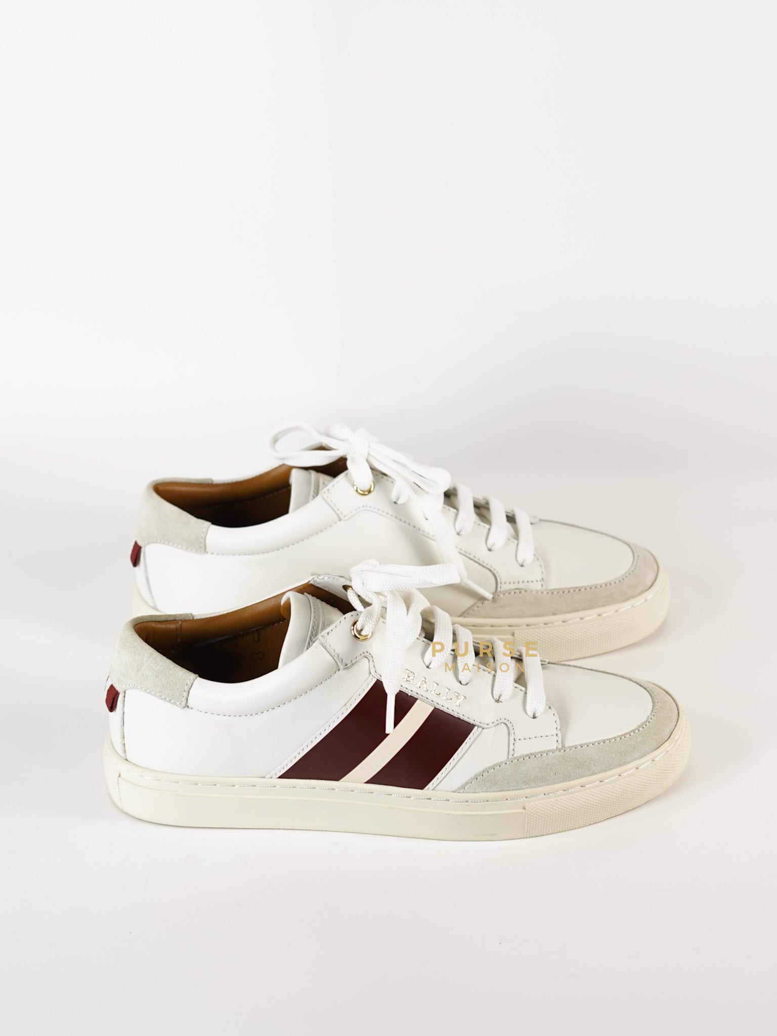 Bally Hely. O White Lambskin Sneaker Size 37.5 EU | Purse Maison Luxury Bags Shop