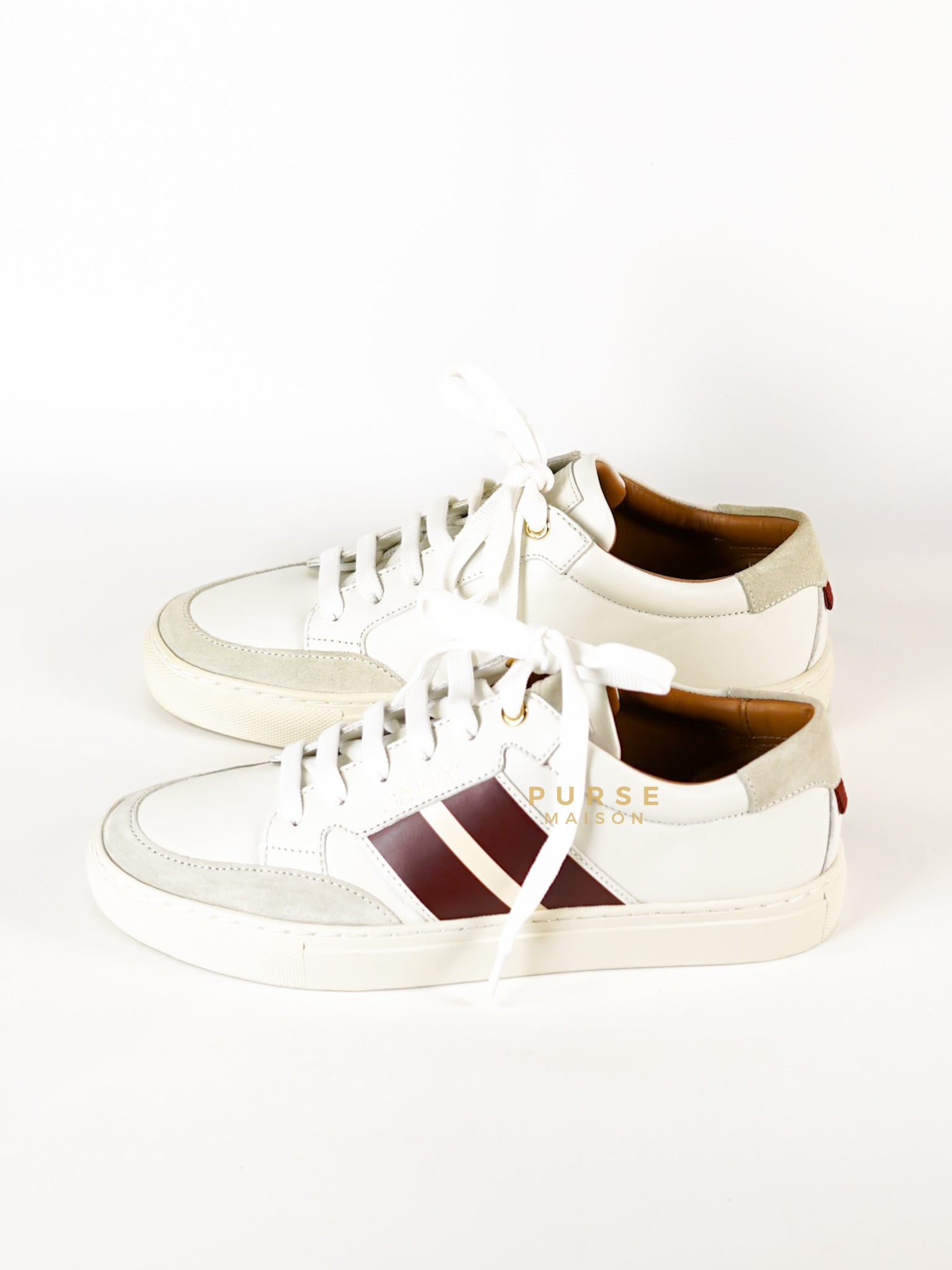 Bally Hely. O White Lambskin Sneaker Size 37.5 EU | Purse Maison Luxury Bags Shop