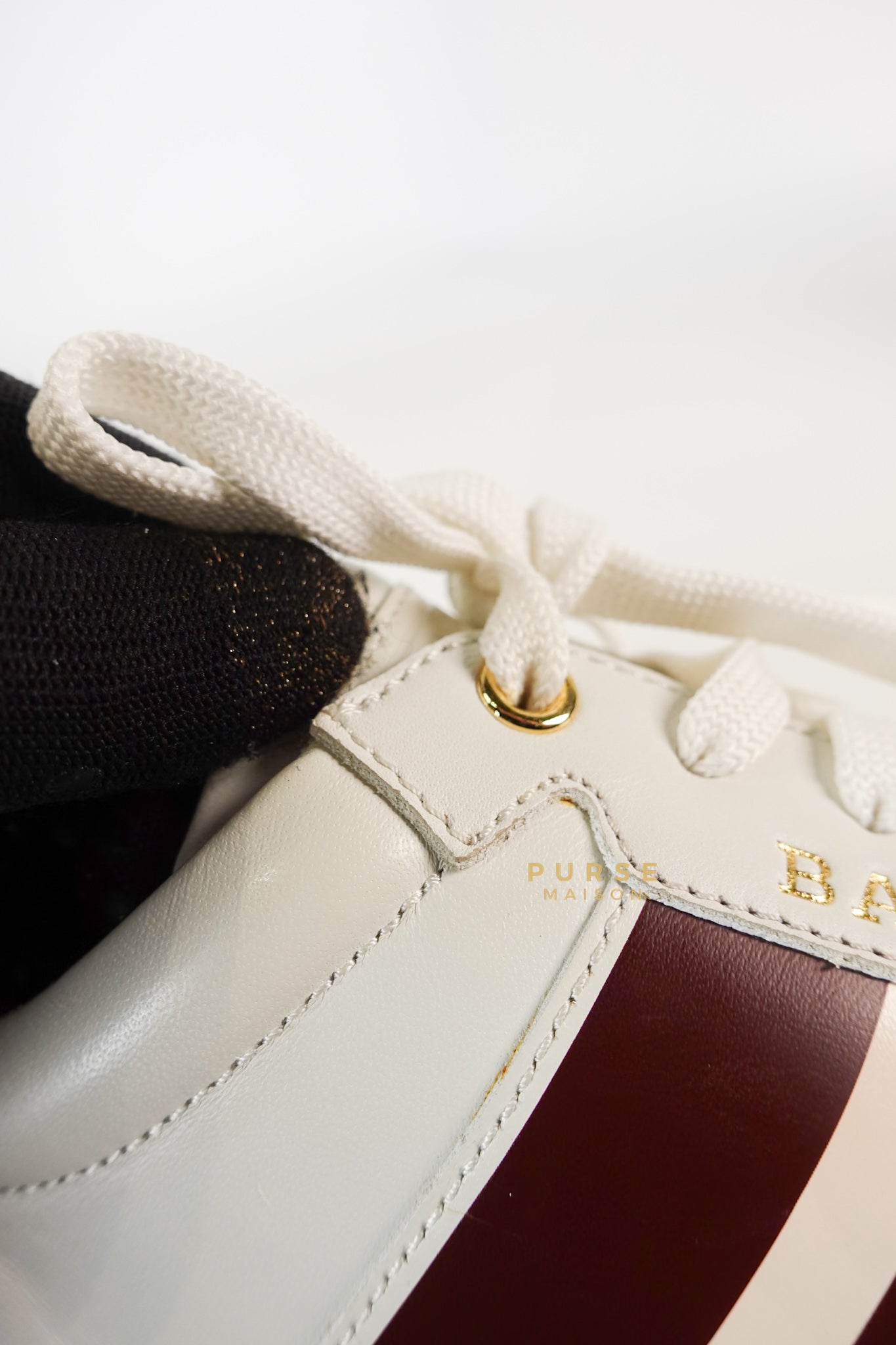 Bally Hely. O White Lambskin Sneaker Size 37.5 EU | Purse Maison Luxury Bags Shop