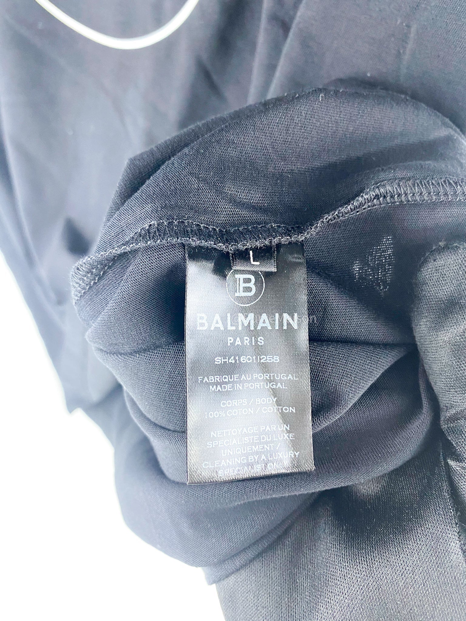 Balmain Opa Noir (Black) Shirt (Size Large)