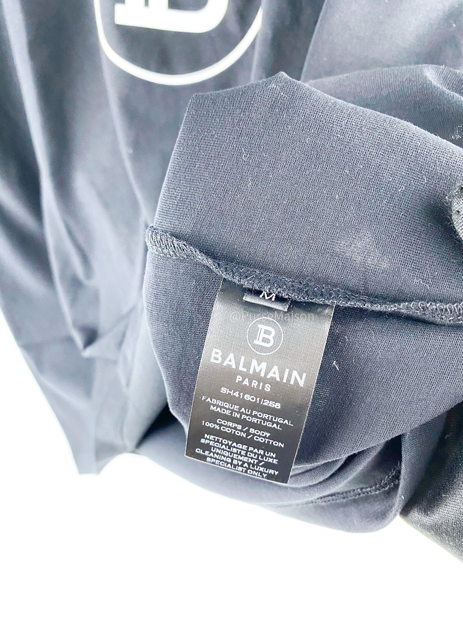 Balmain Opa Noir (Black) Shirt (Size Medium)