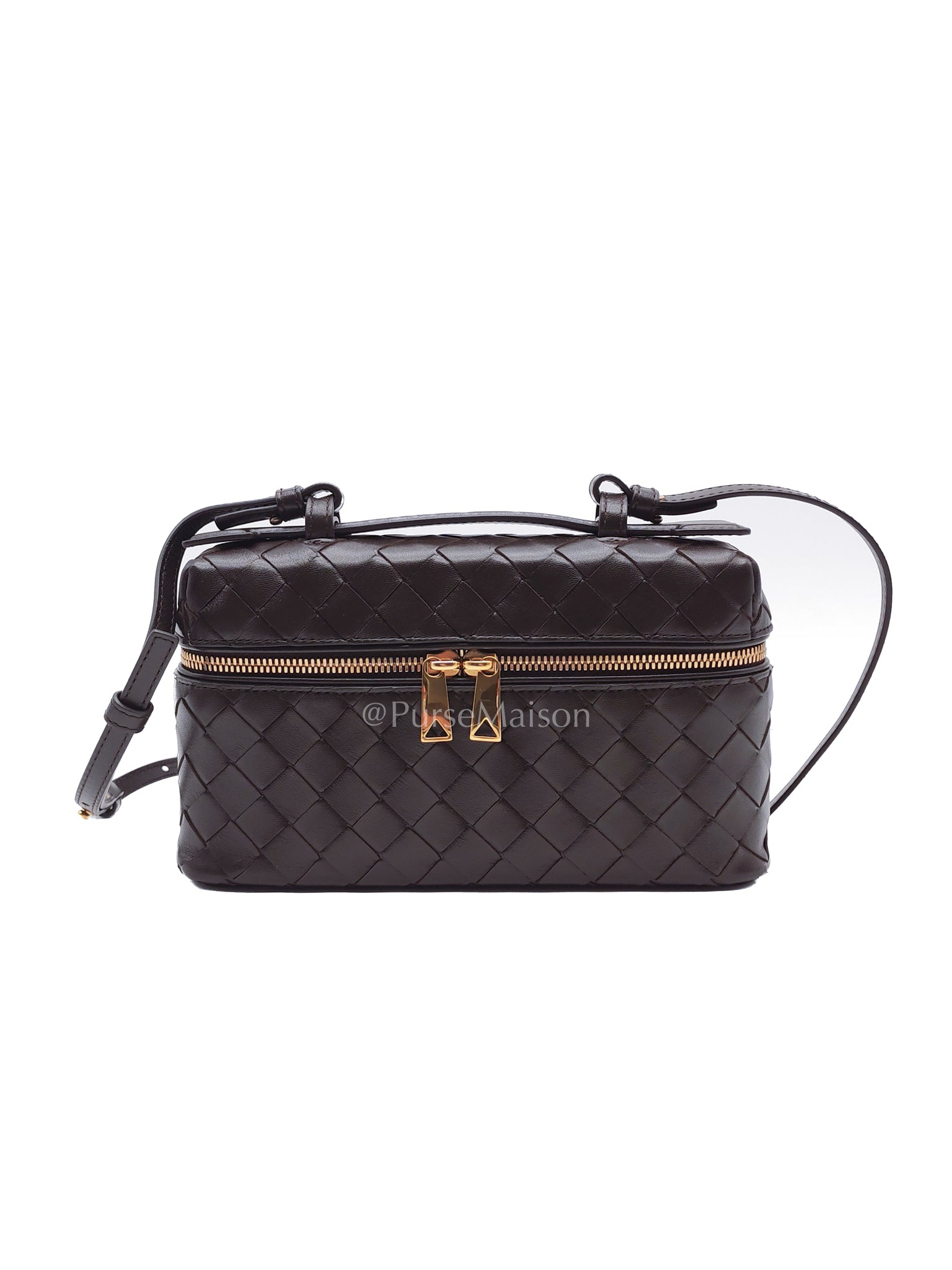 Bang Bang Vanity Case Fondant Intrecciato Weave Leather Crossbody Bag | Purse Maison Luxury Bags Shop