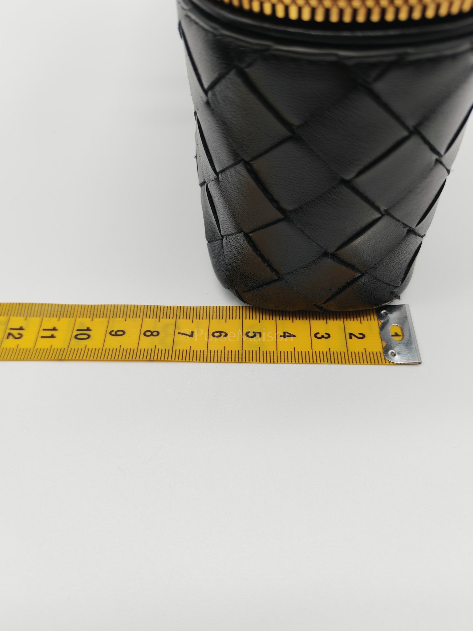 Bang Bang Vanity Case in Black Intrecciato Leather Crossbody Bag | Purse Maison Luxury Bags Shop