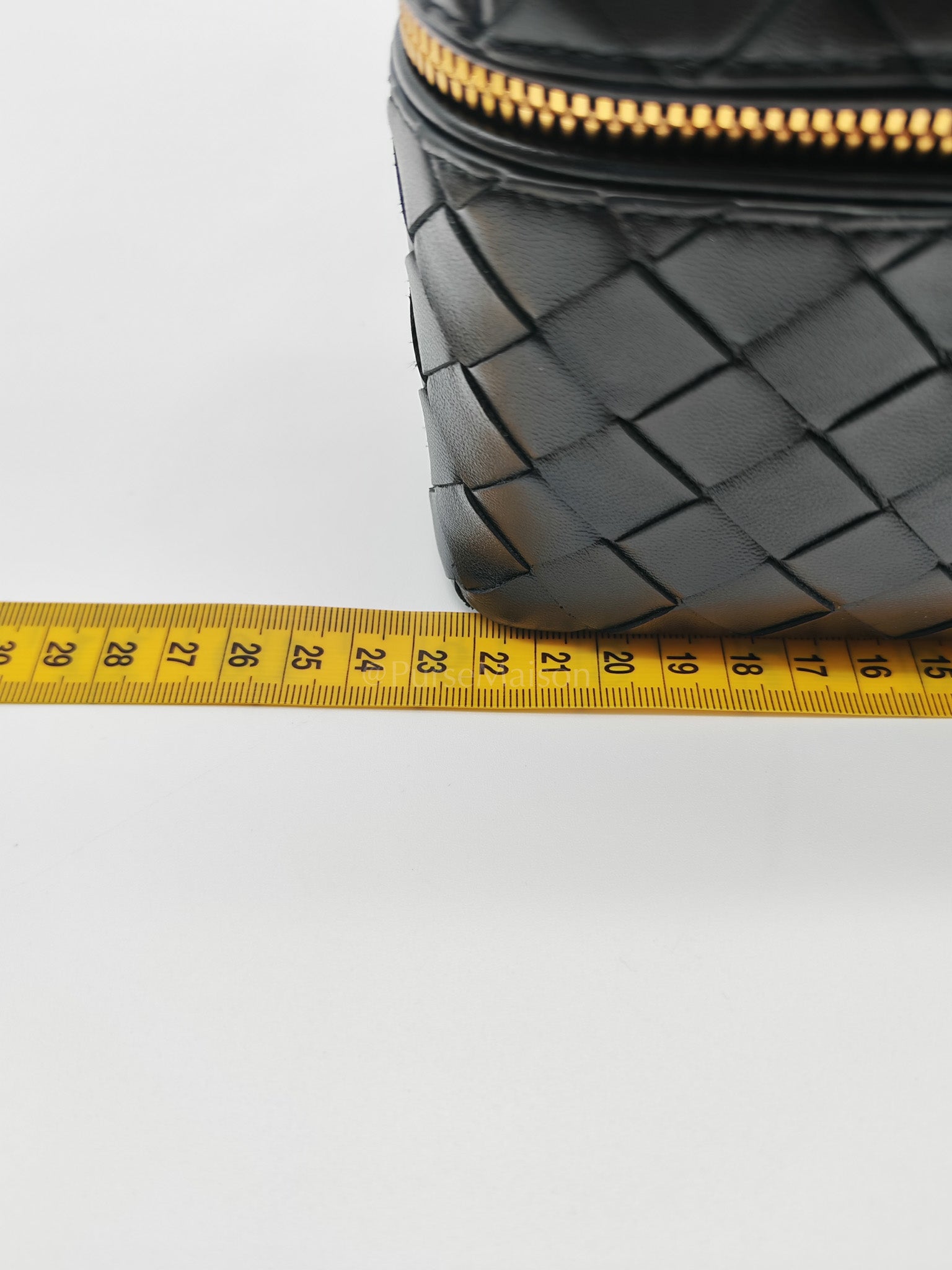 Bang Bang Vanity Case in Black Intrecciato Leather Crossbody Bag | Purse Maison Luxury Bags Shop