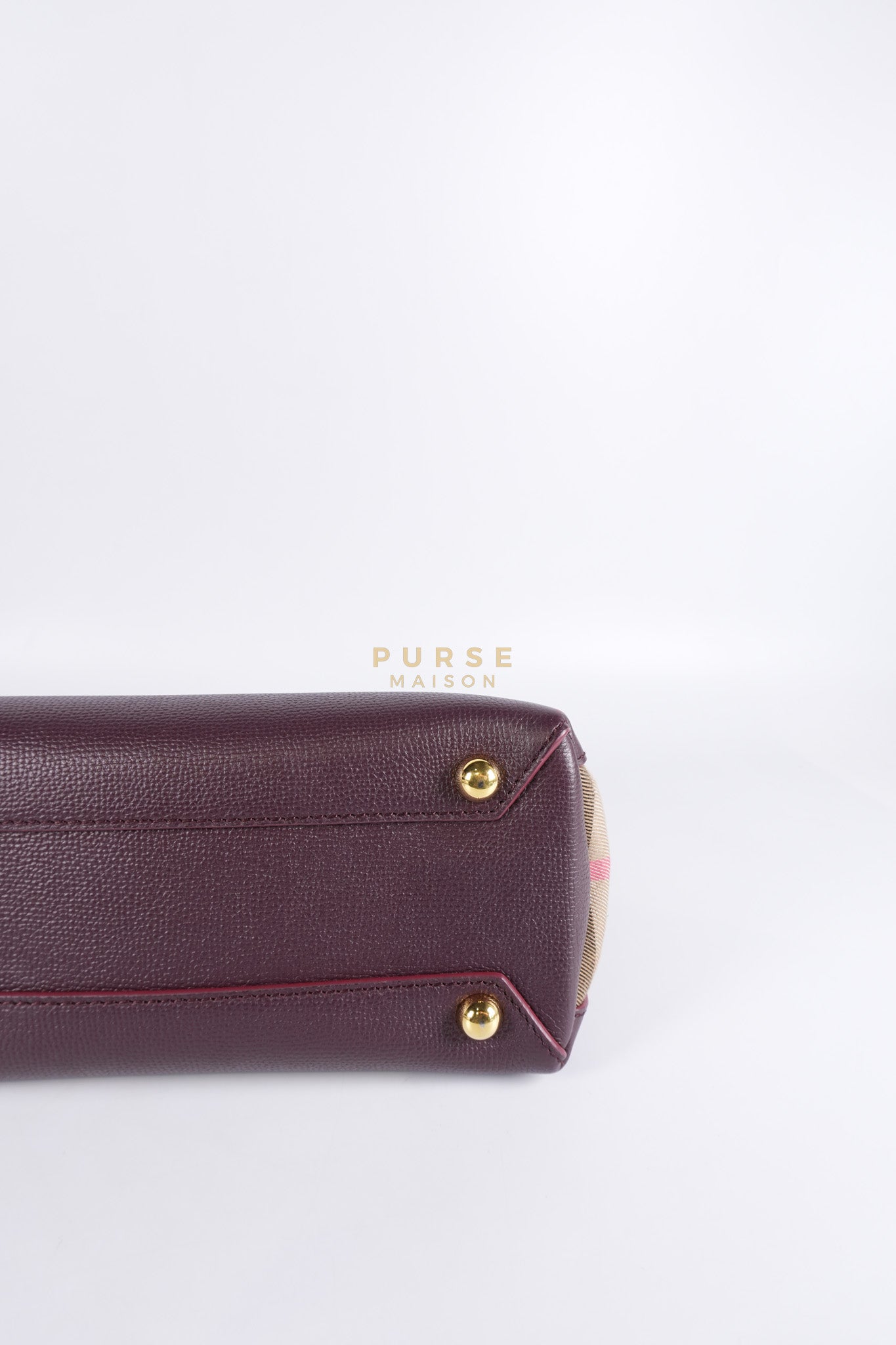 Banner in Mahogany Red Tote Bag | Purse Maison Luxury Bags Shop