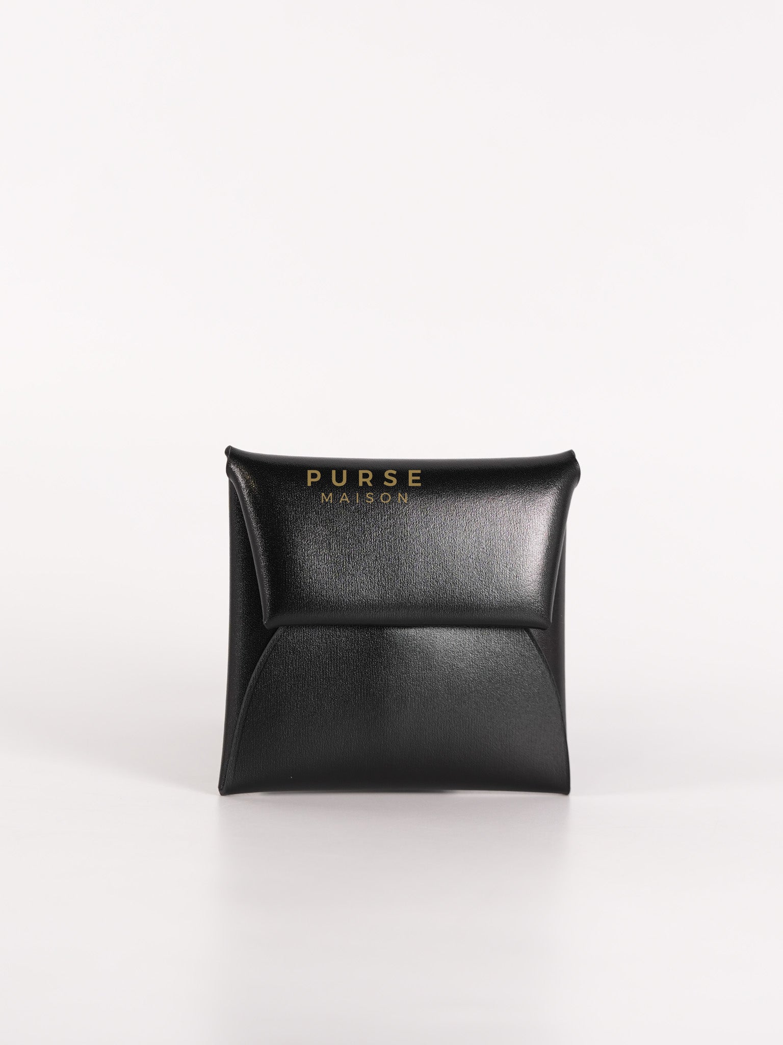 Bastia Coin Purse in Noir Box Calfskin Leather Palladium Hardware Stamp W(2024) | Purse Maison Luxury Bags Shop