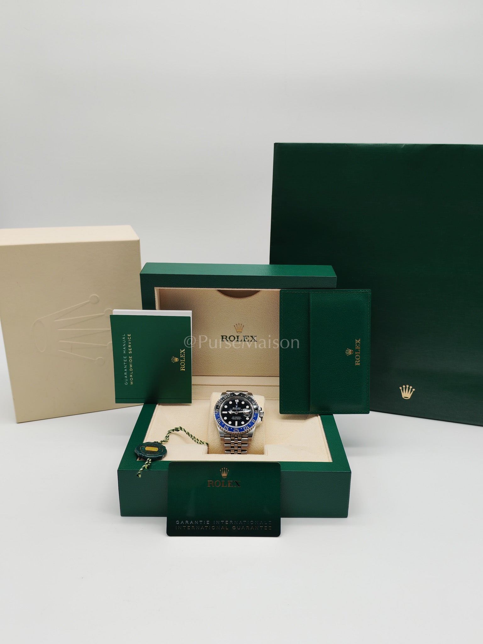 "Bat Girl" GMT-Master II Oyster Perpetual Date Jubilee Silver Stainless Steel Strap Year 2022 (Reference Number: 126710BLNR) | Purse Maison Luxury Bags Shop