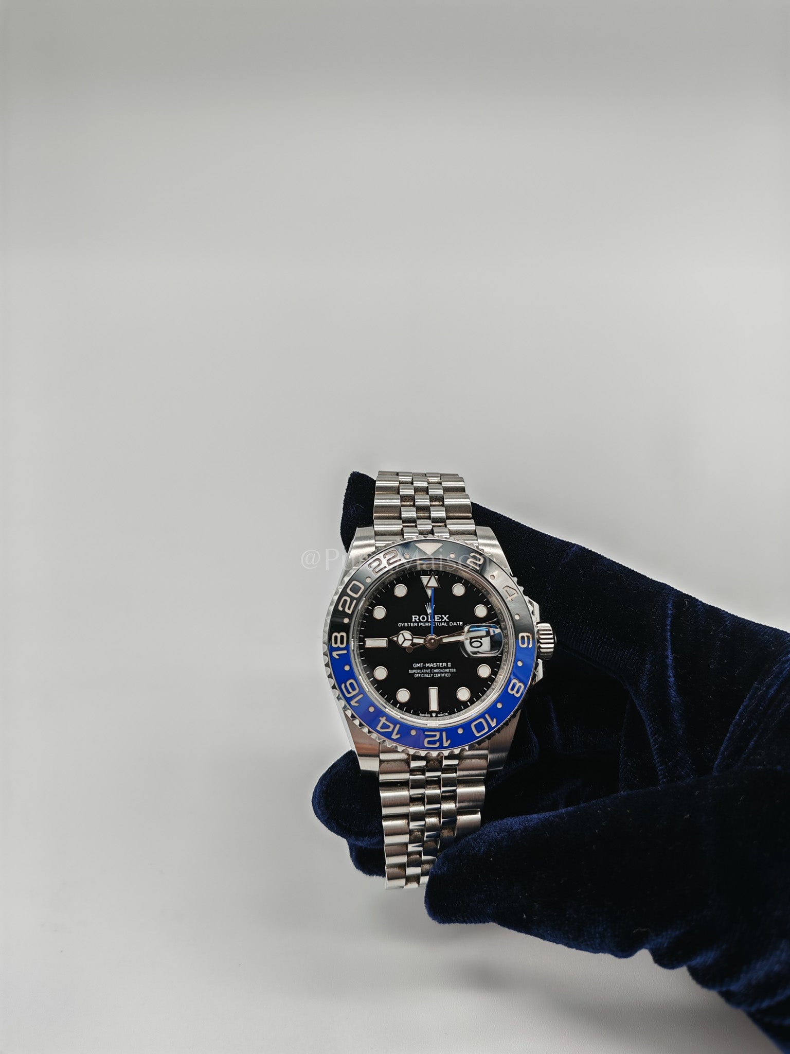 "Bat Girl" GMT-Master II Oyster Perpetual Date Jubilee Silver Stainless Steel Strap Year 2022 (Reference Number: 126710BLNR) | Purse Maison Luxury Bags Shop