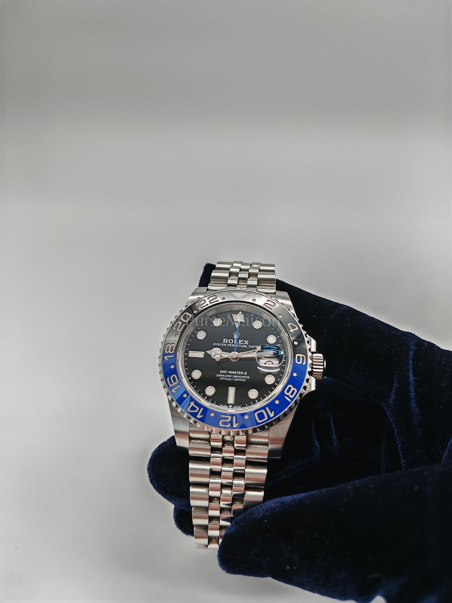 "Bat Girl" GMT-Master II Oyster Perpetual Date Jubilee Silver Stainless Steel Strap Year 2022 (Reference Number: 126710BLNR) | Purse Maison Luxury Bags Shop