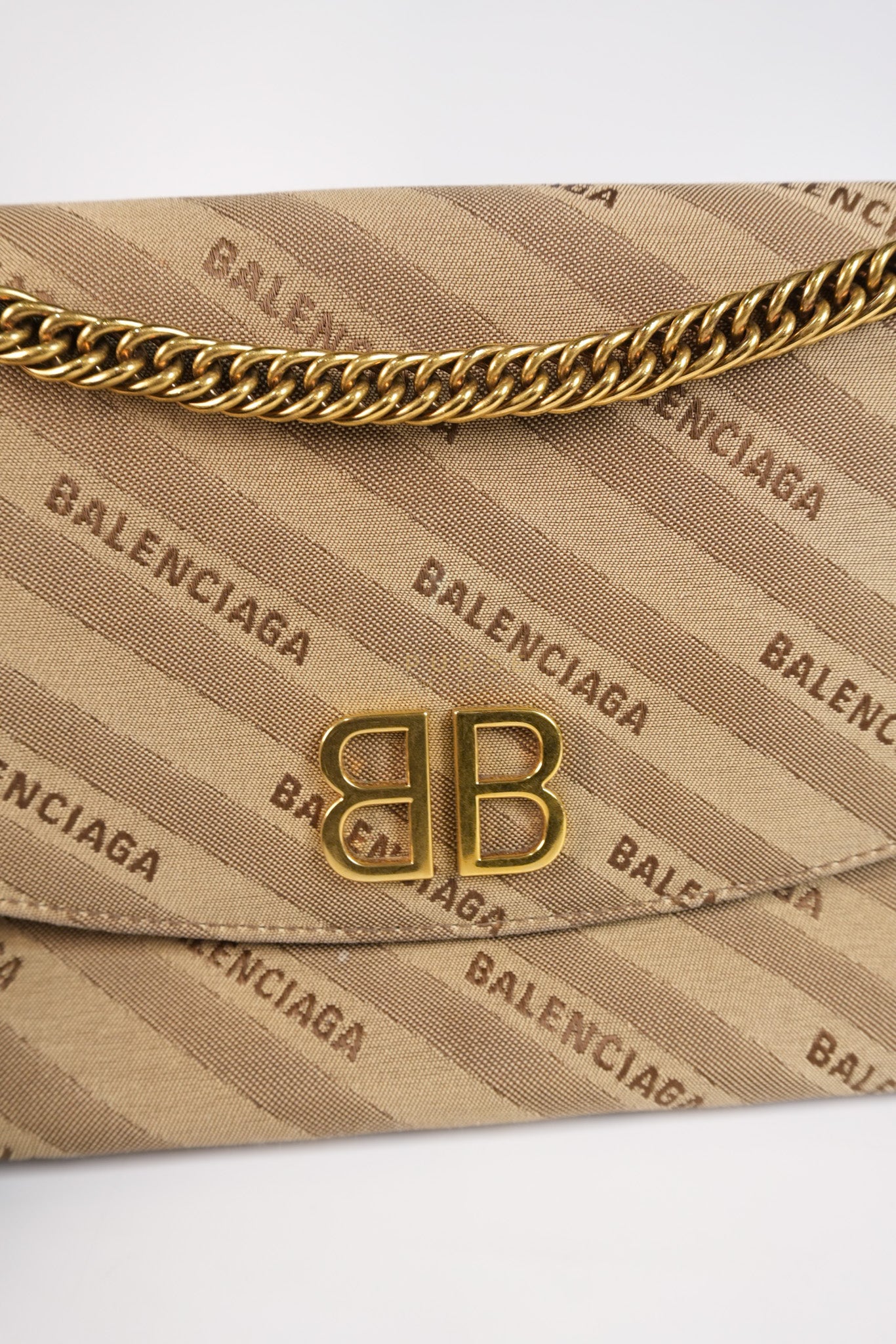 BB logo Chain Monogram Shoulder Bag | Purse Maison Luxury Bags Shop