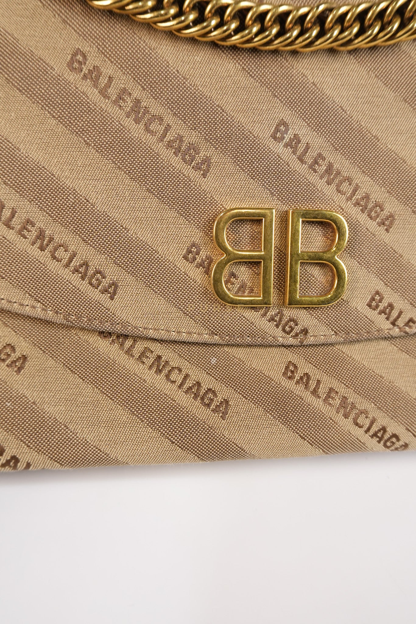 BB logo Chain Monogram Shoulder Bag | Purse Maison Luxury Bags Shop