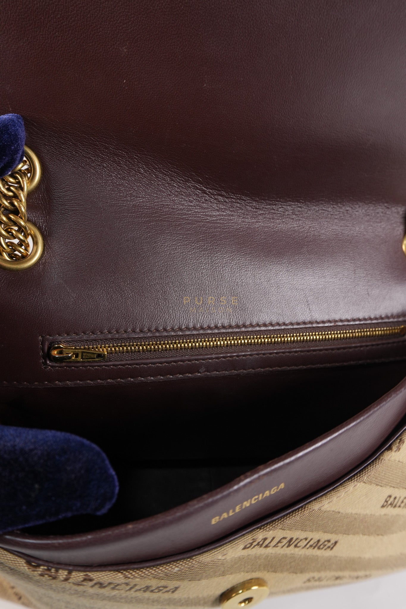 BB logo Chain Monogram Shoulder Bag | Purse Maison Luxury Bags Shop