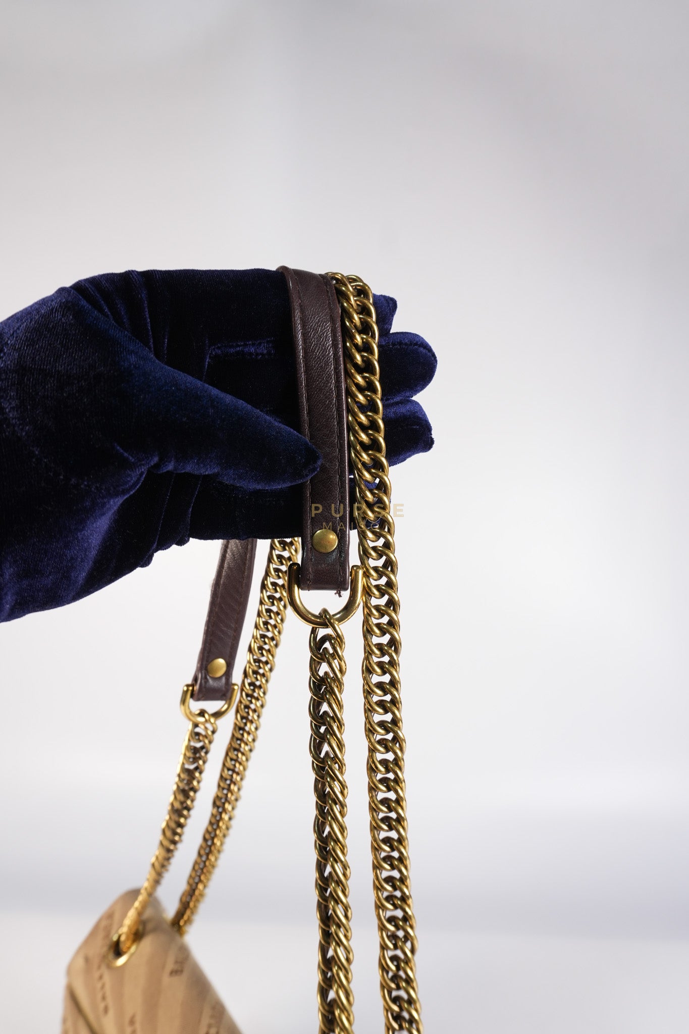 BB logo Chain Monogram Shoulder Bag | Purse Maison Luxury Bags Shop