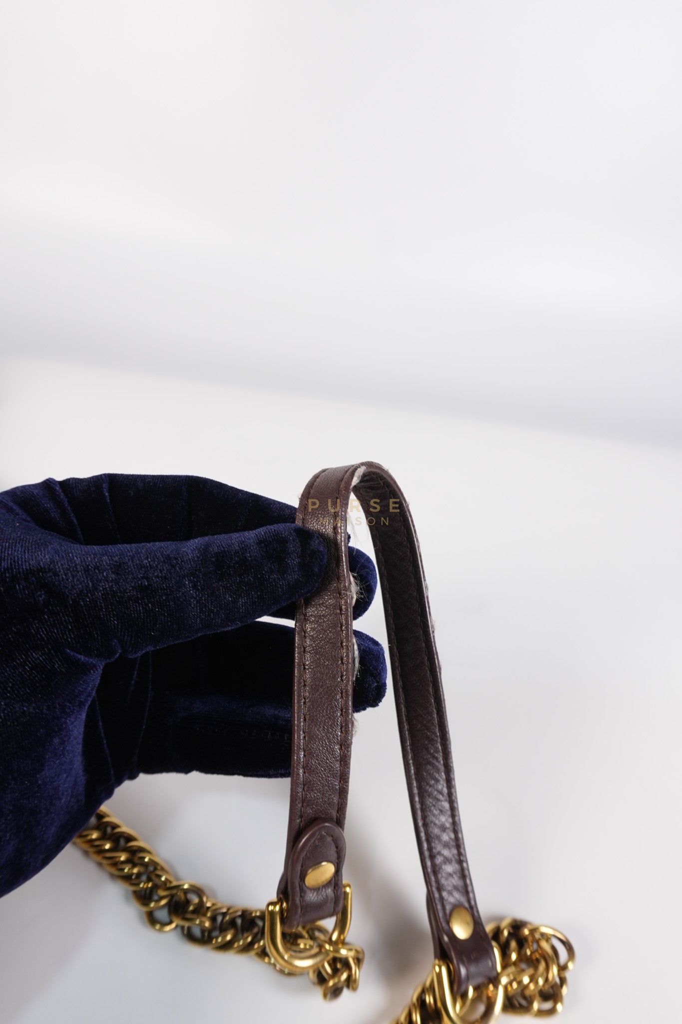 BB logo Chain Monogram Shoulder Bag | Purse Maison Luxury Bags Shop