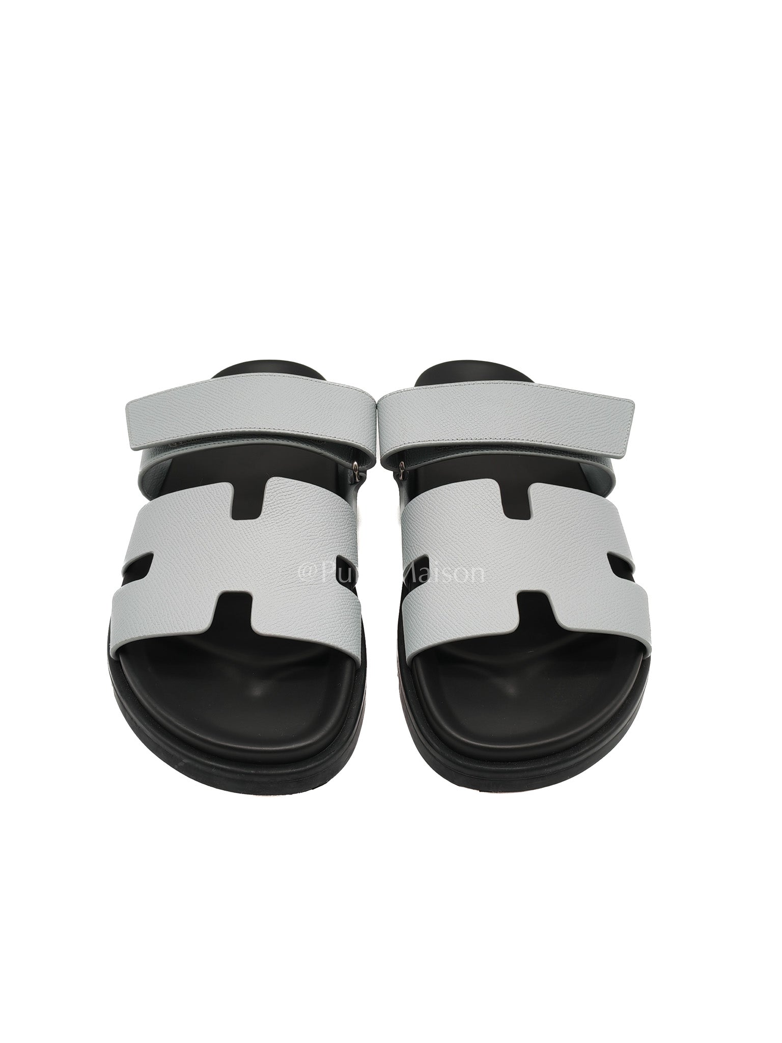 Hermes Chypre Sandals gris nuage size 40