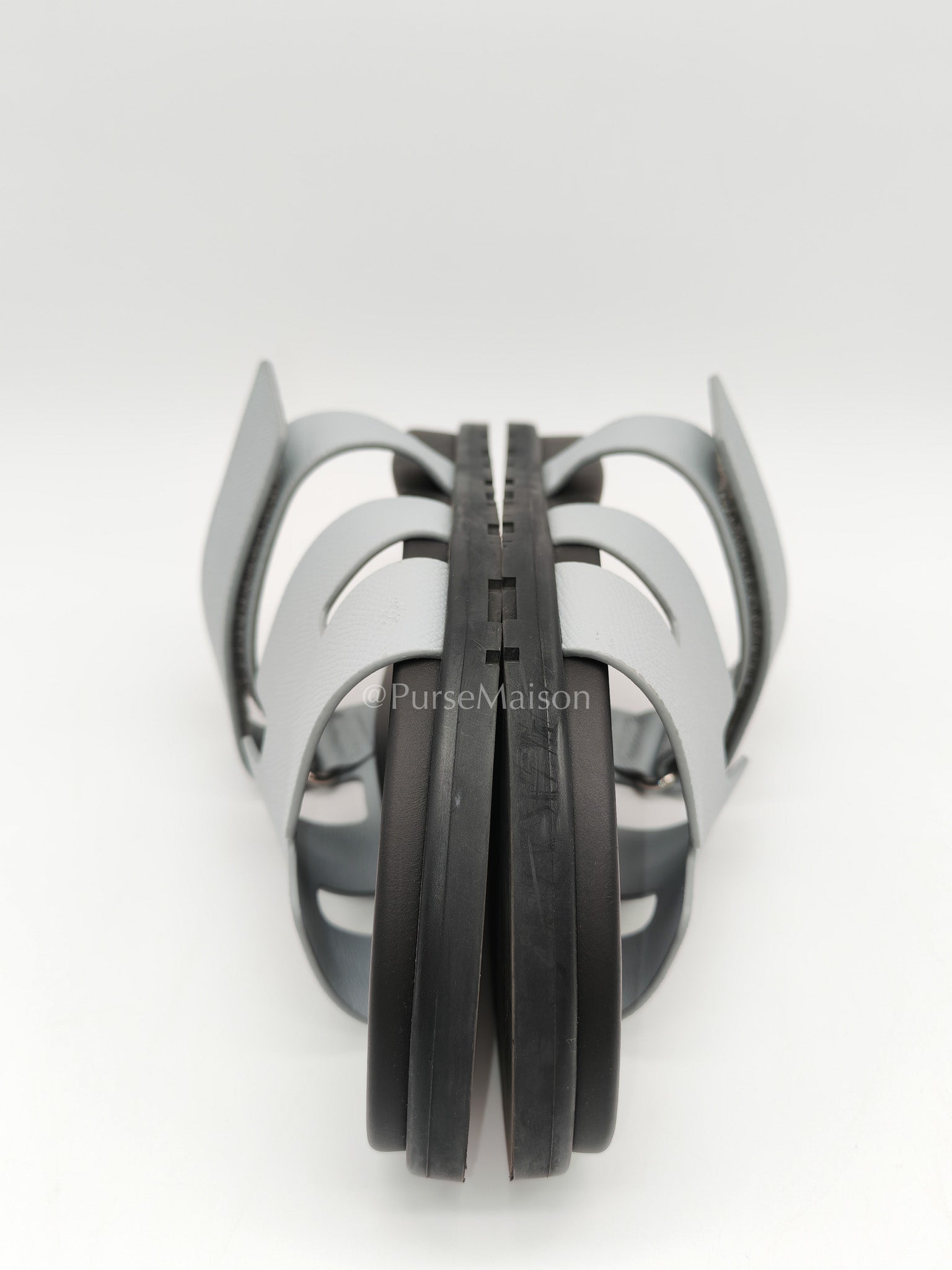 Hermes Chypre Sandals gris nuage size 40
